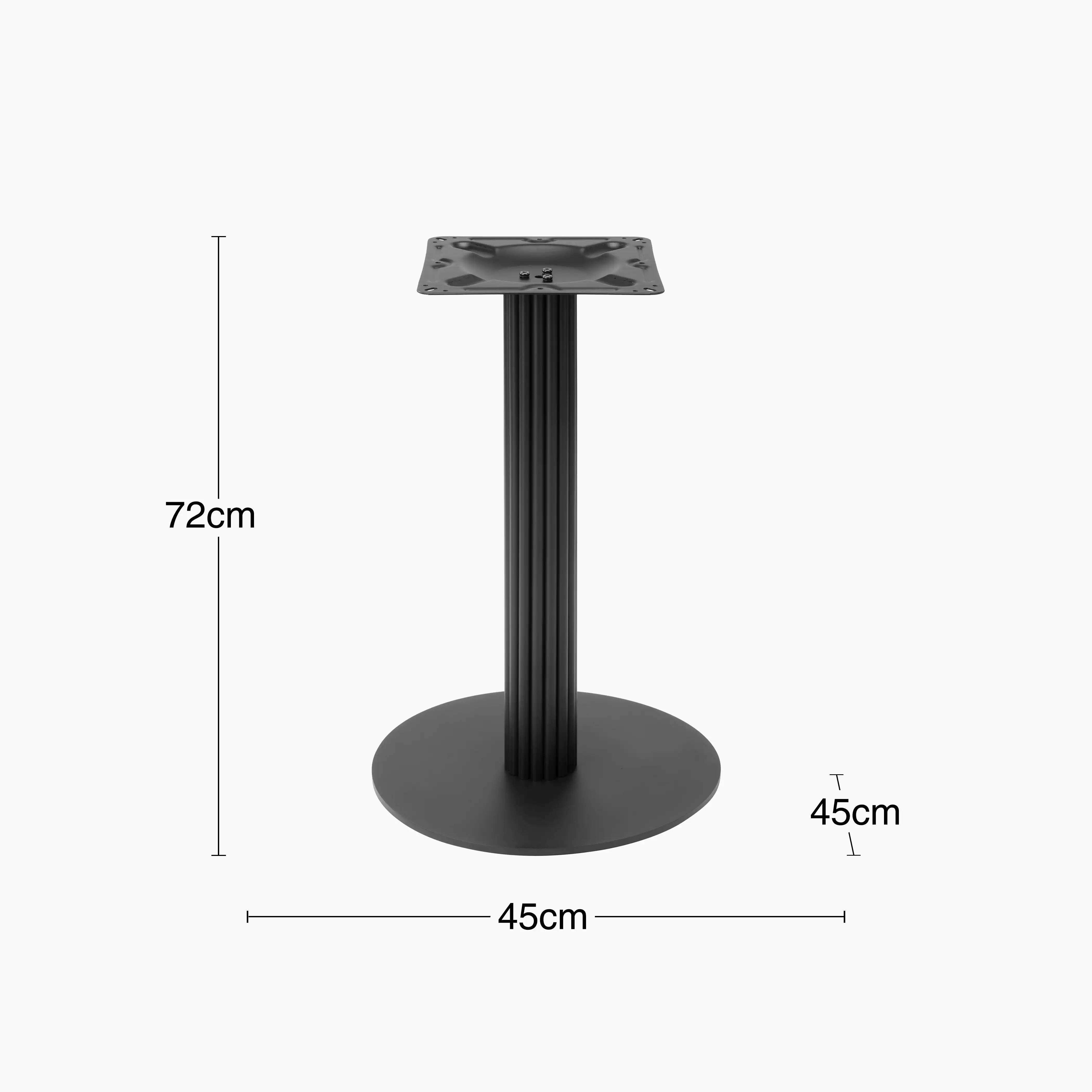 Rafferty Cafe Table Base | Black - Image 4