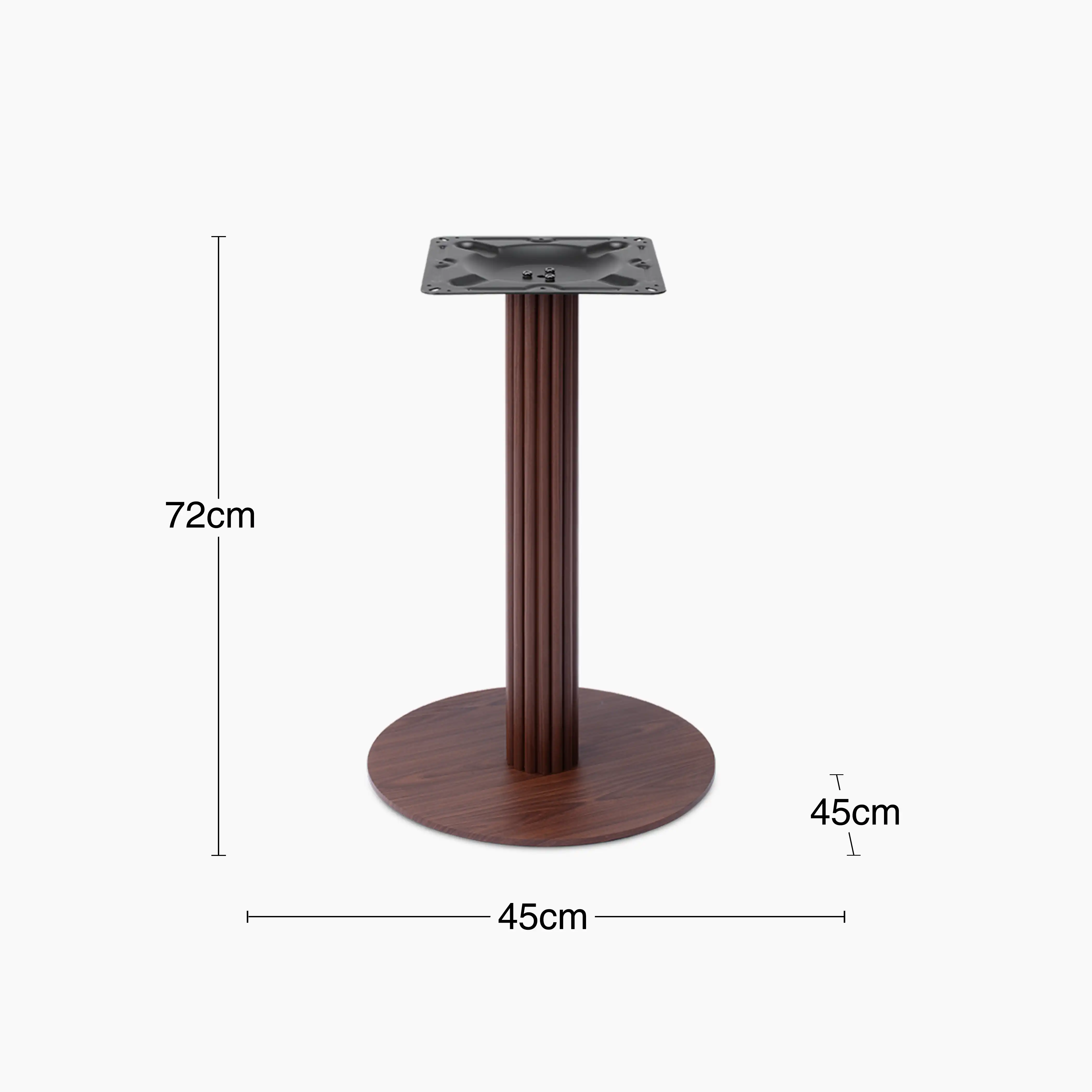 Rafferty Cafe Table Base | Walnut - Image 4