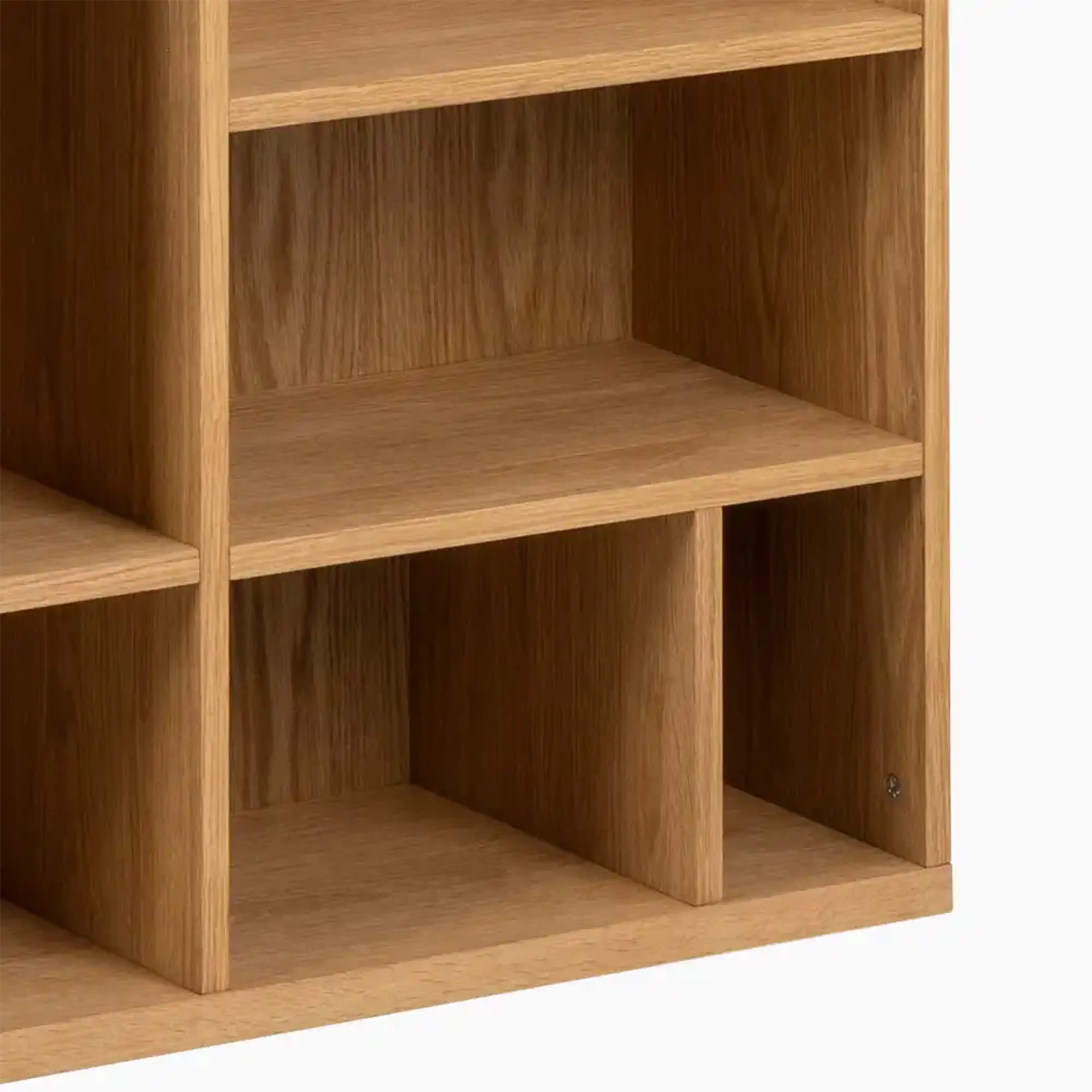 Rangoon Large Wooden Bookcase | Oak - Image 5