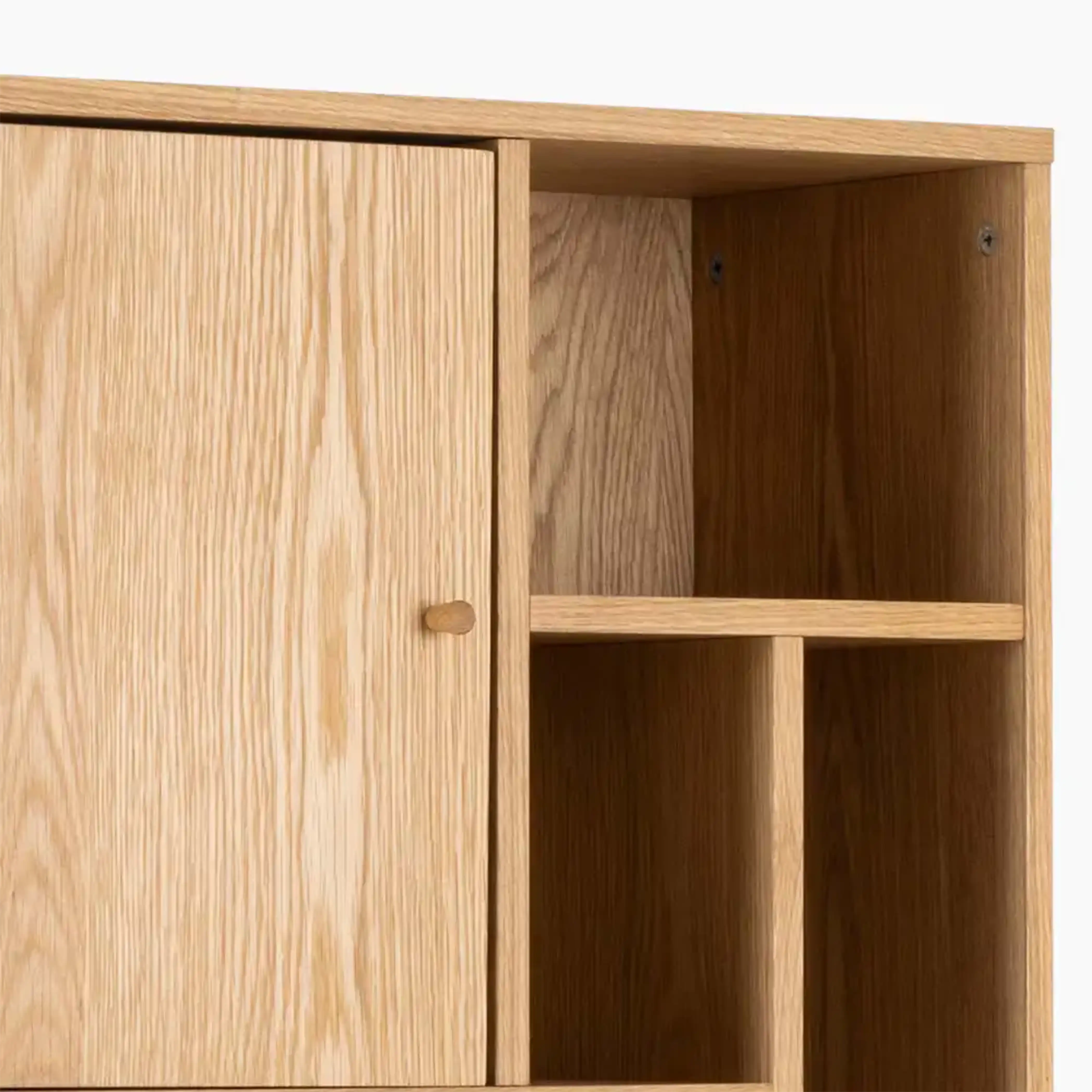 Rangoon Wooden Bookcase | Oak - Image 5
