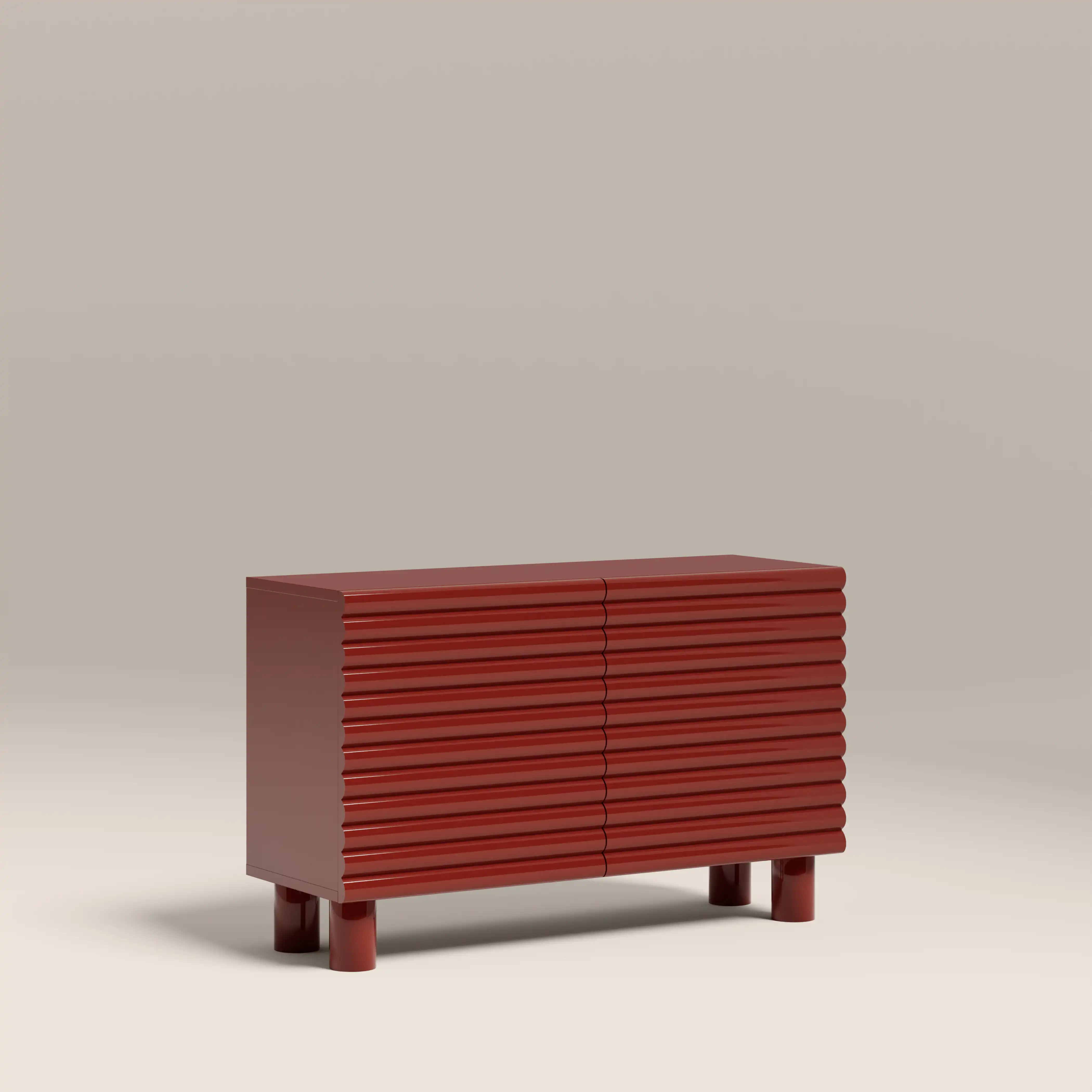 Raphael 2 Door Sideboard | High Gloss Burgundy - Image 2