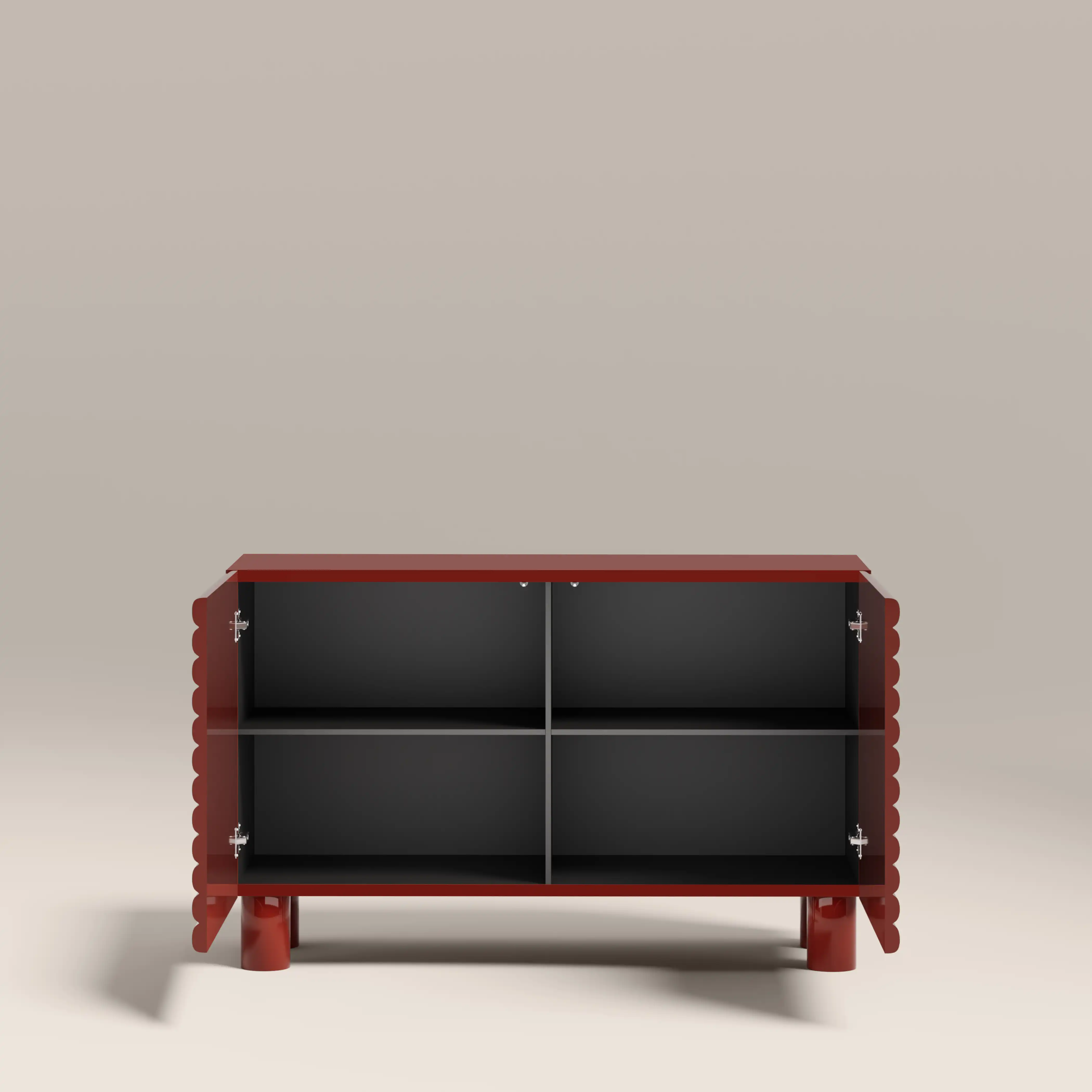 Raphael 2 Door Sideboard | High Gloss Burgundy - Image 3