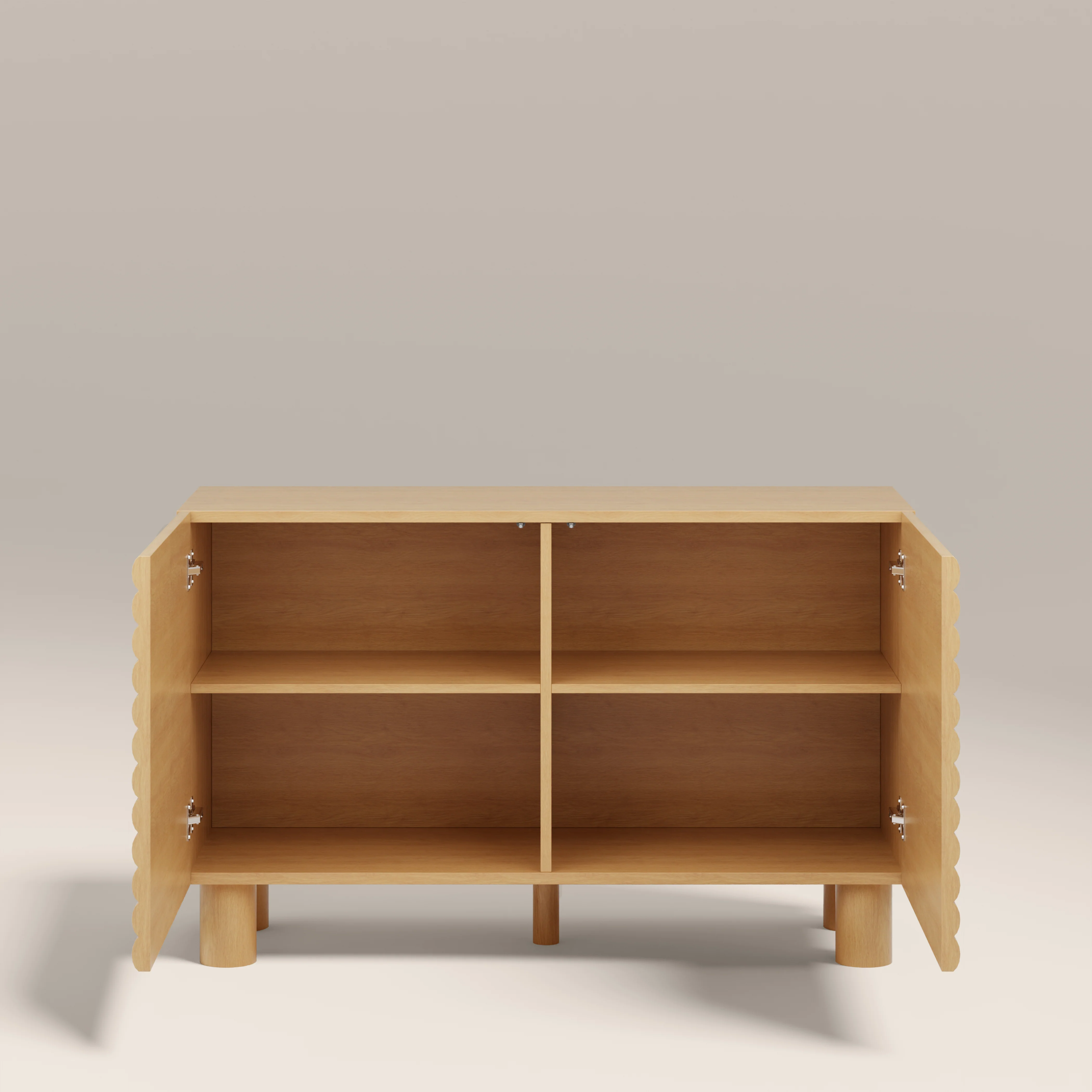 Raphael 2 Door Wooden Sideboard | Oak - Image 3