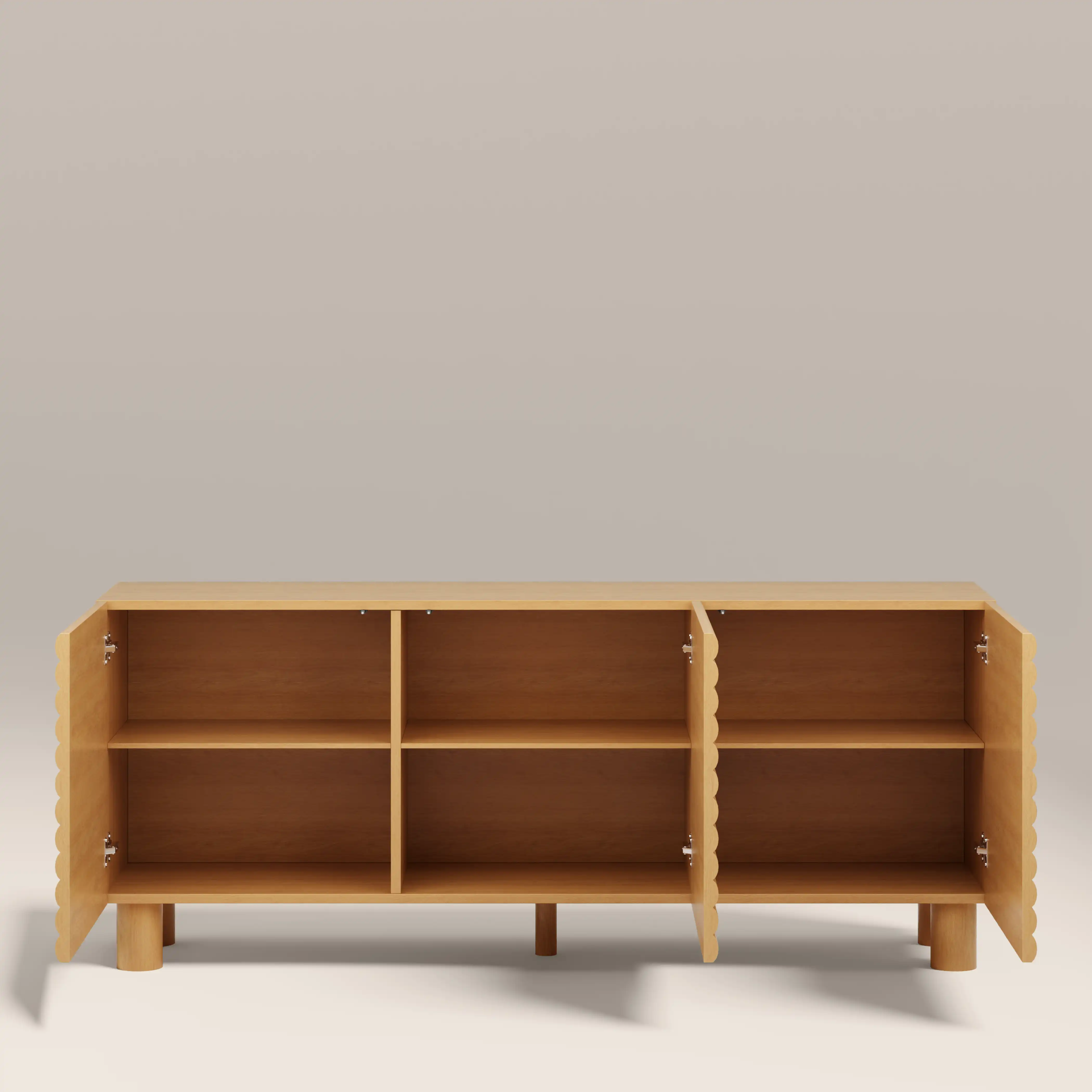 Raphael 3 Door Wooden Sideboard | Oak - Image 3