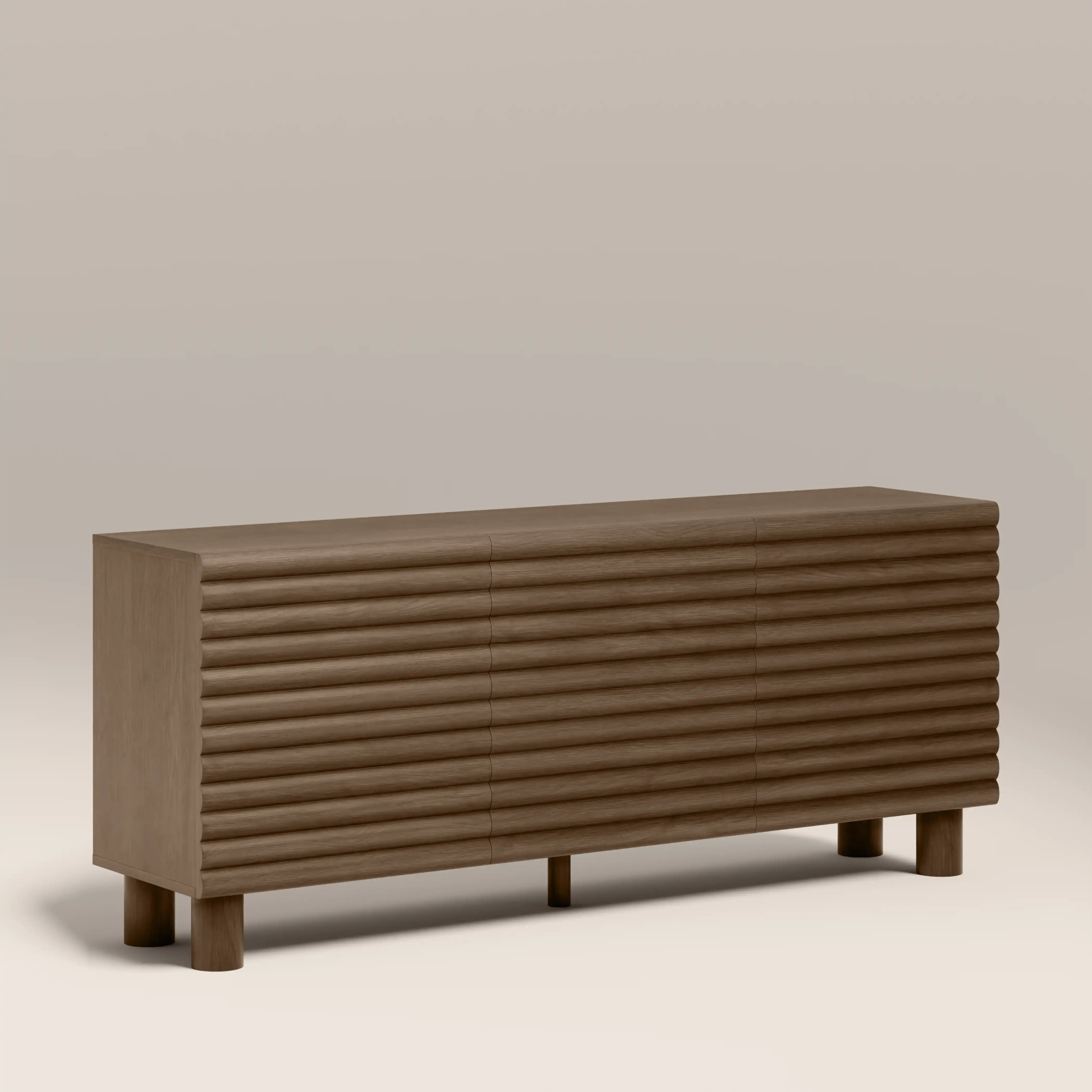 Raphael 3 Door Wooden Sideboard | Walnut - Image 2