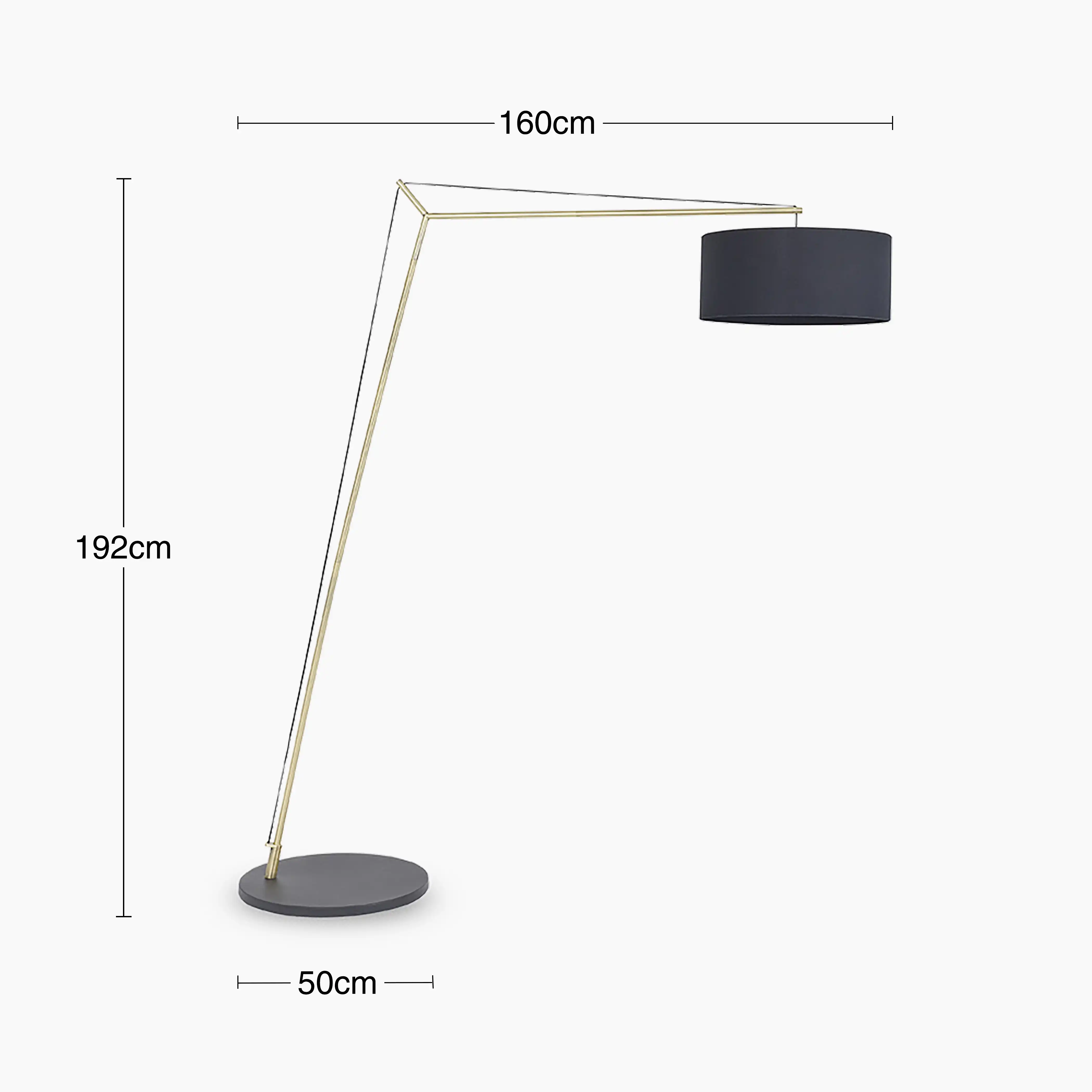 Redbridge Arched Floor Lamp | Black - Image 5