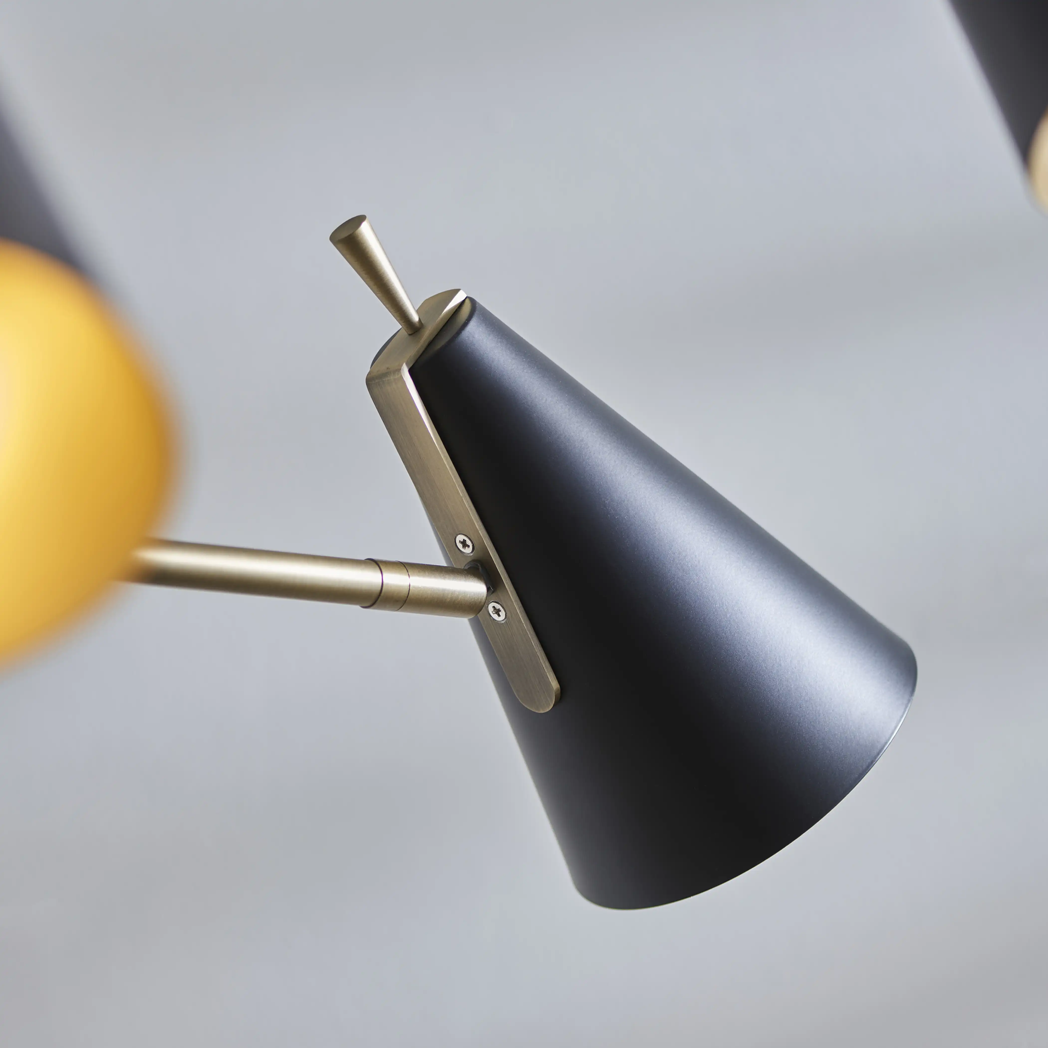 Reece 6 Light Pendant Light | Brass & Black - Image 4