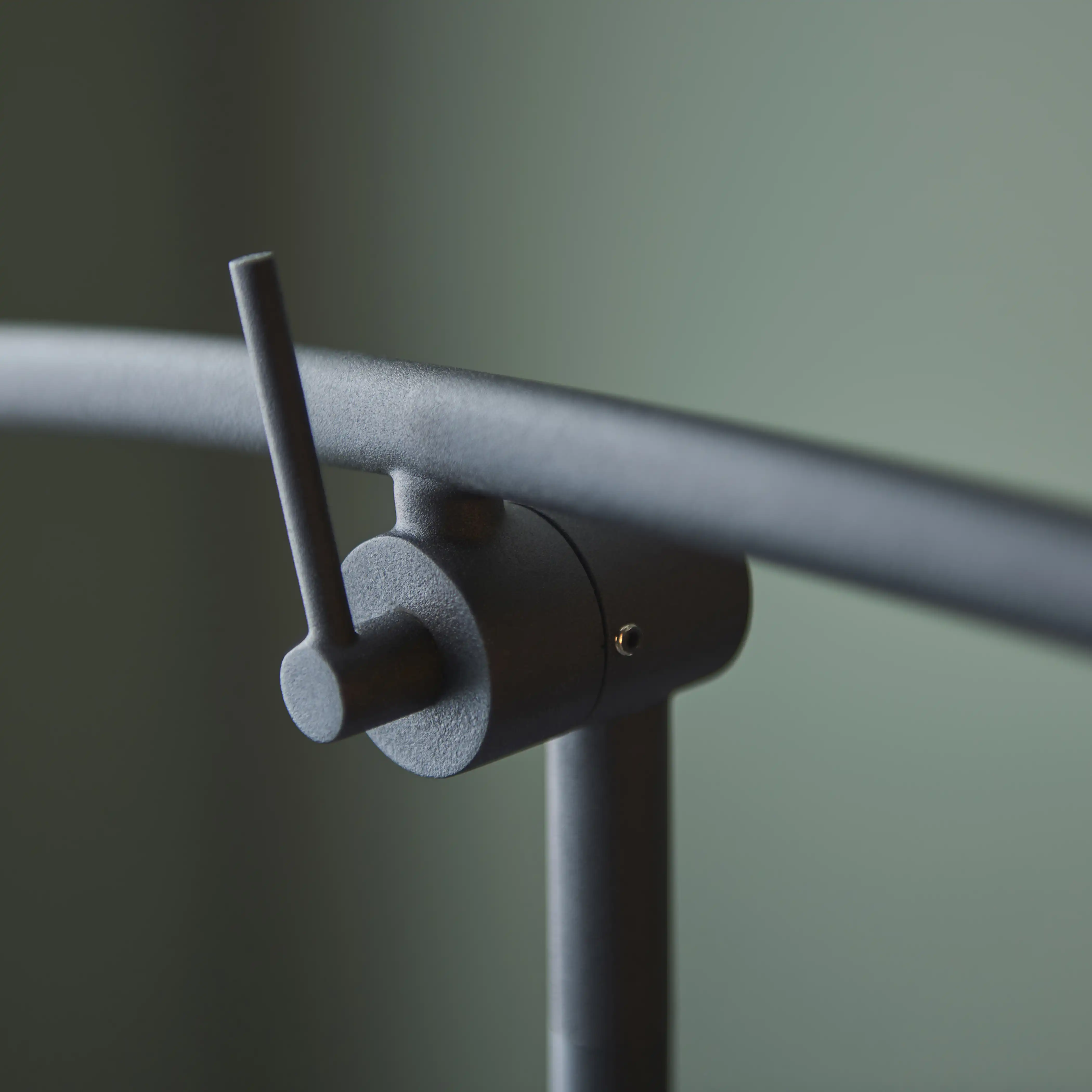 Rica Arched Floor Lamp | Opal & Matte Black - Image 8