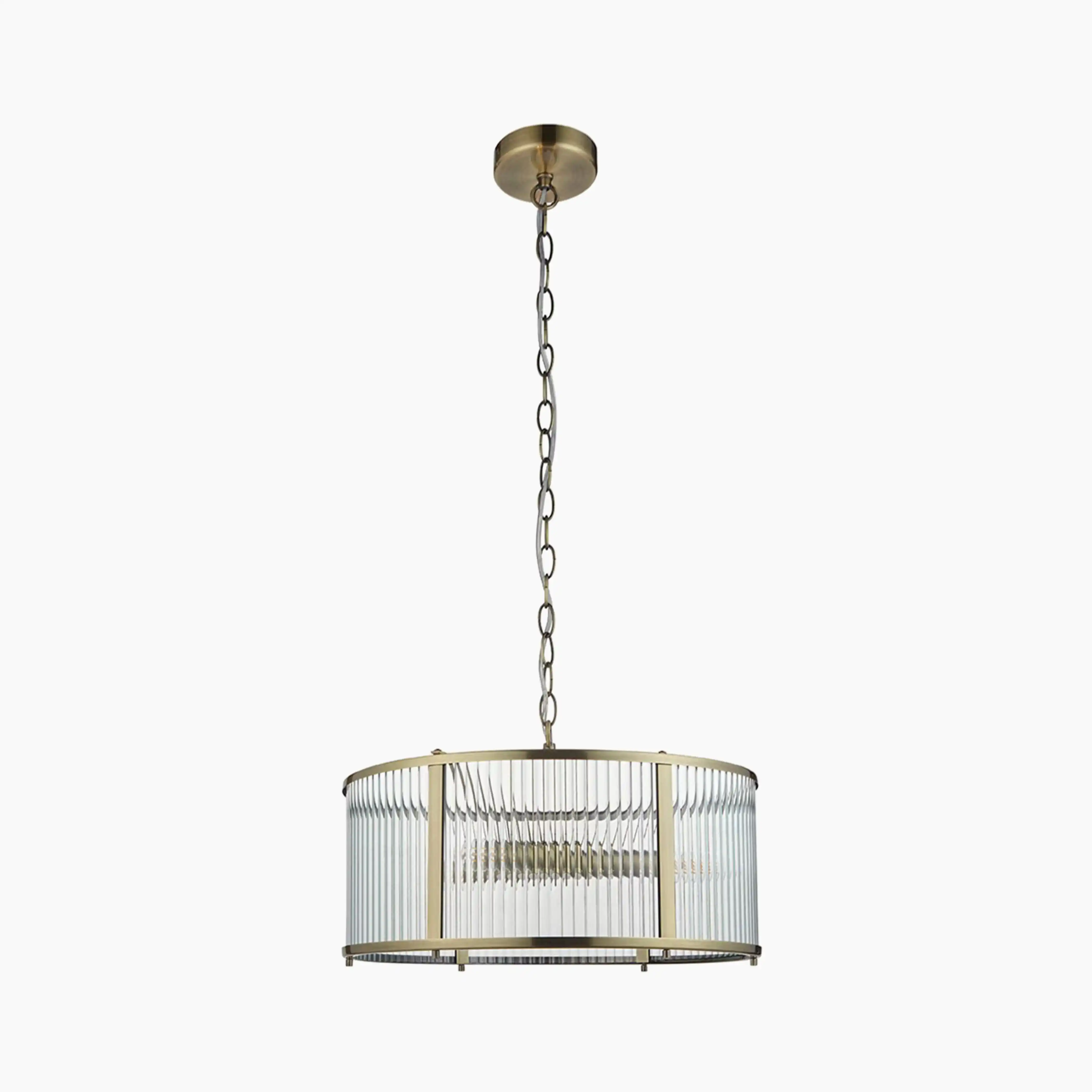 Ridgeton 3 Light Pendant Light | Brass - Image 2