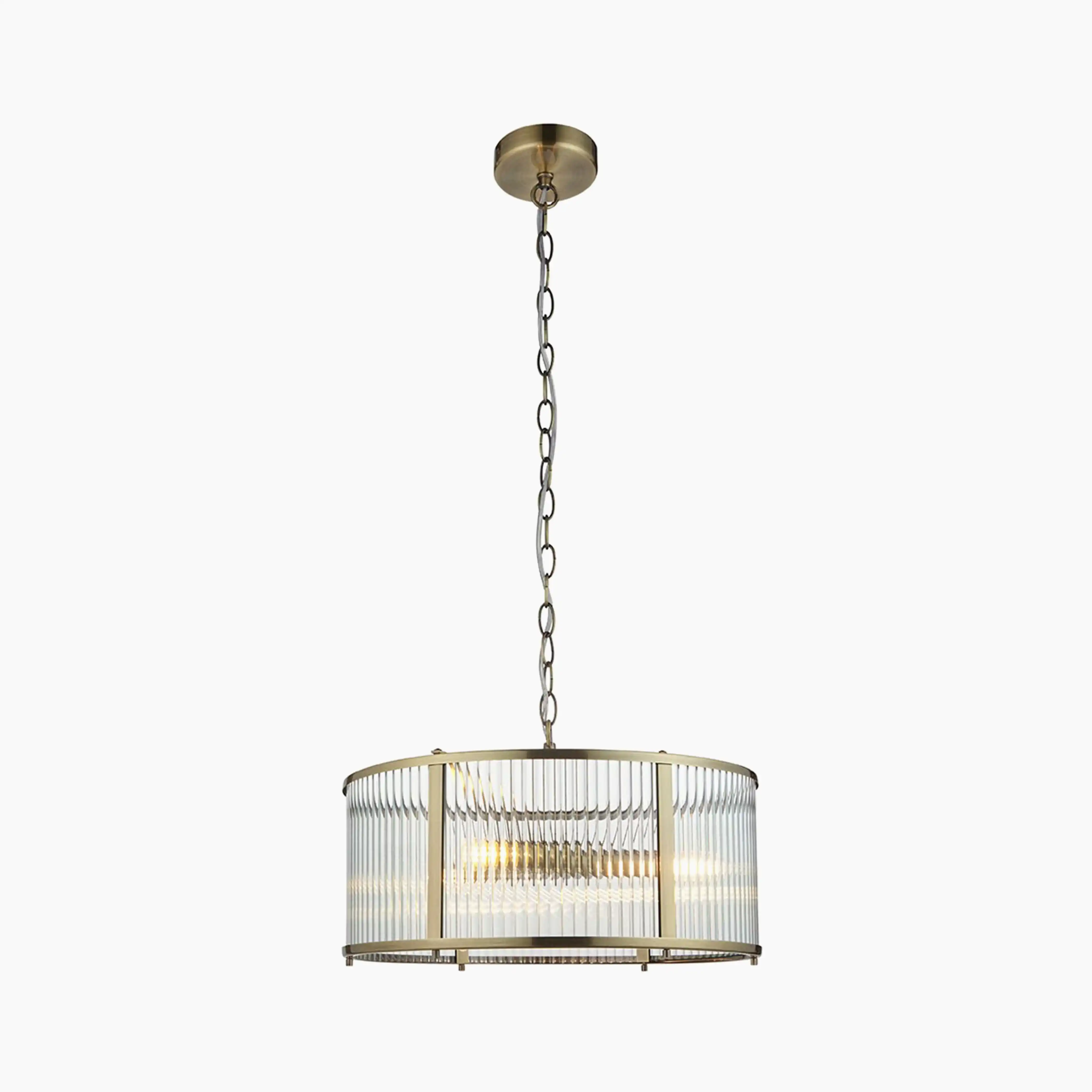 Ridgeton 3 Light Pendant Light | Brass - Image 4