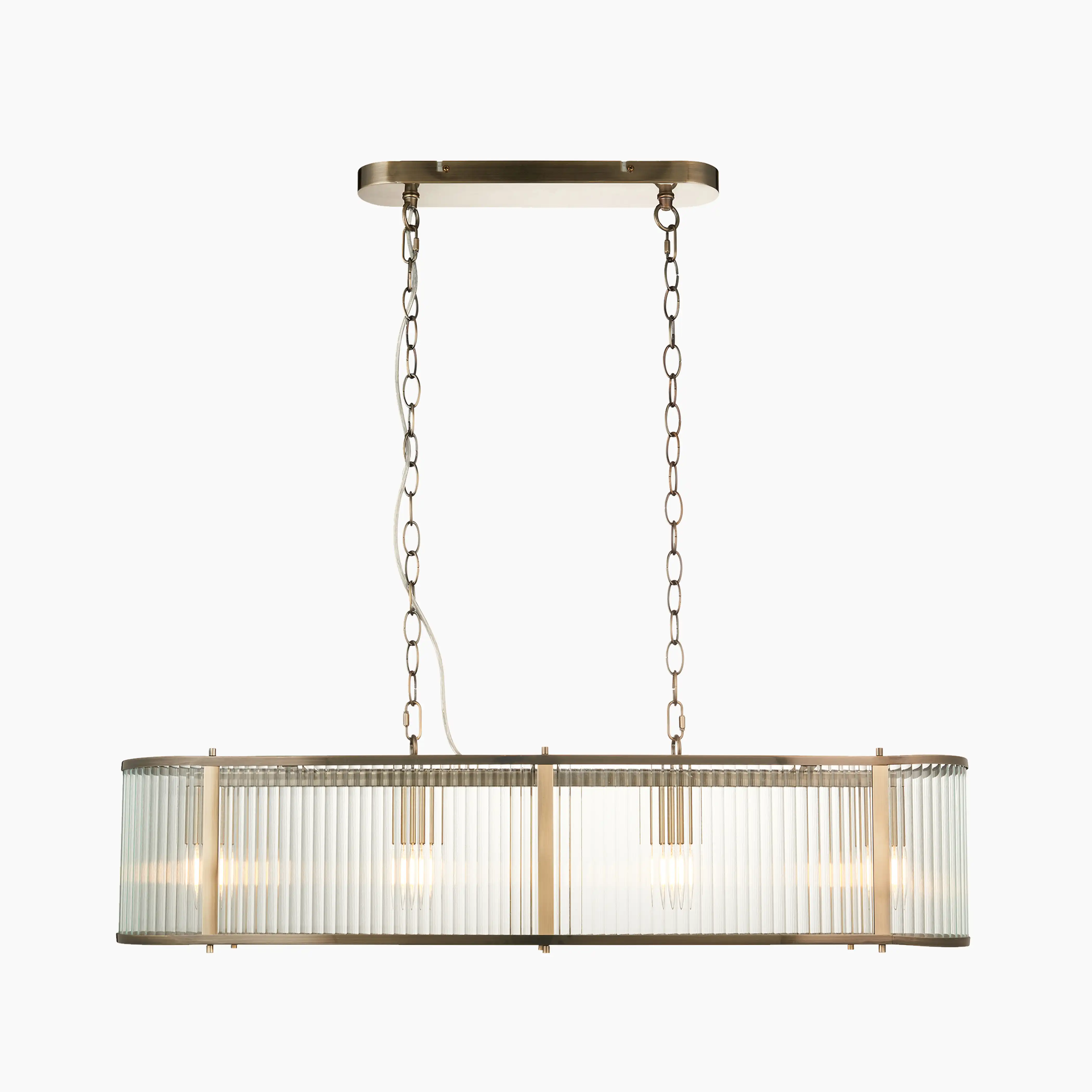 Ridgeton 4 Light Pendant Light | Brass - Image 2