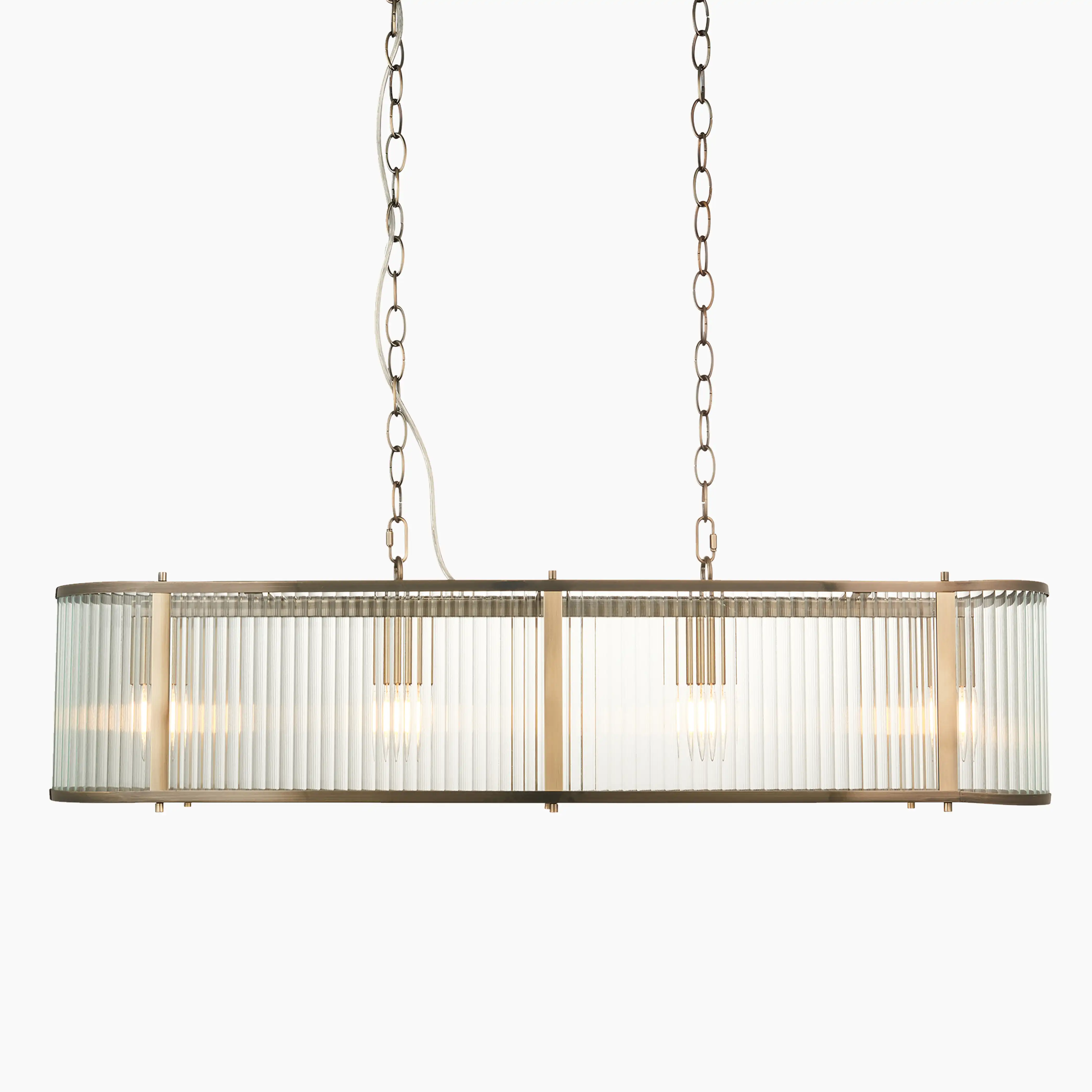Ridgeton 4 Light Pendant Light | Brass - Image 4