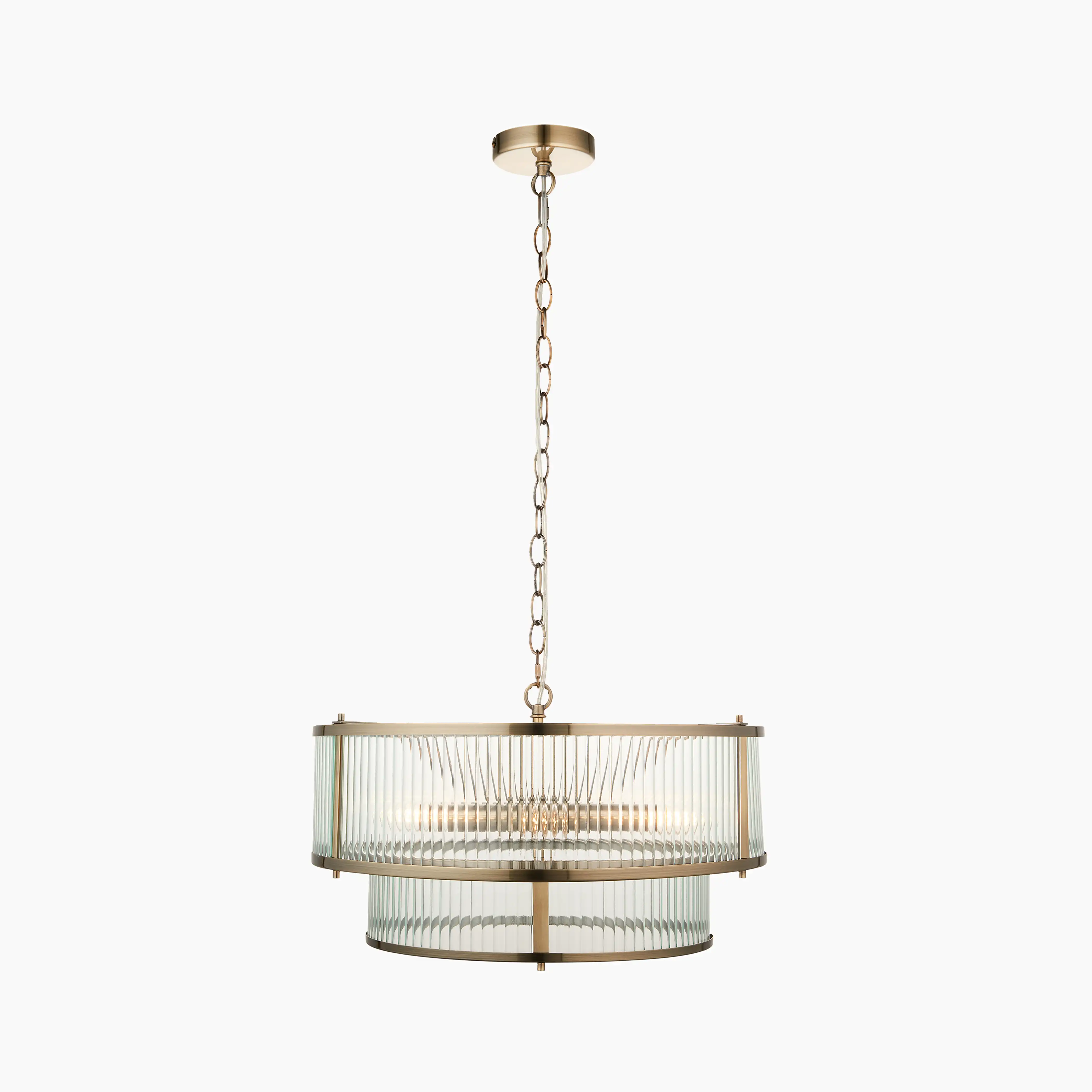Ridgeton 5 Light Pendant Light | Brass - Image 5