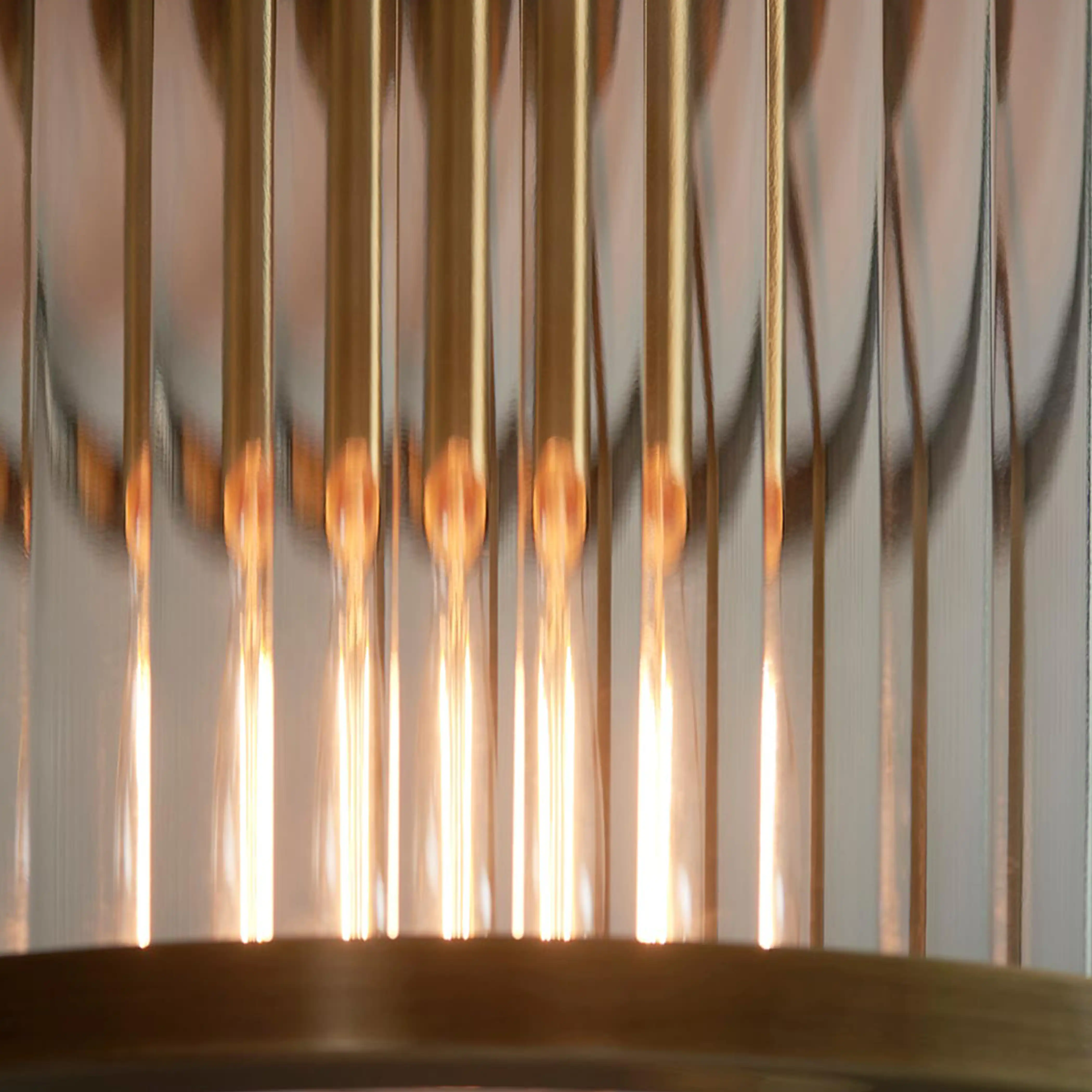Ridgeton Flush Ceiling Light | Brass - Image 4