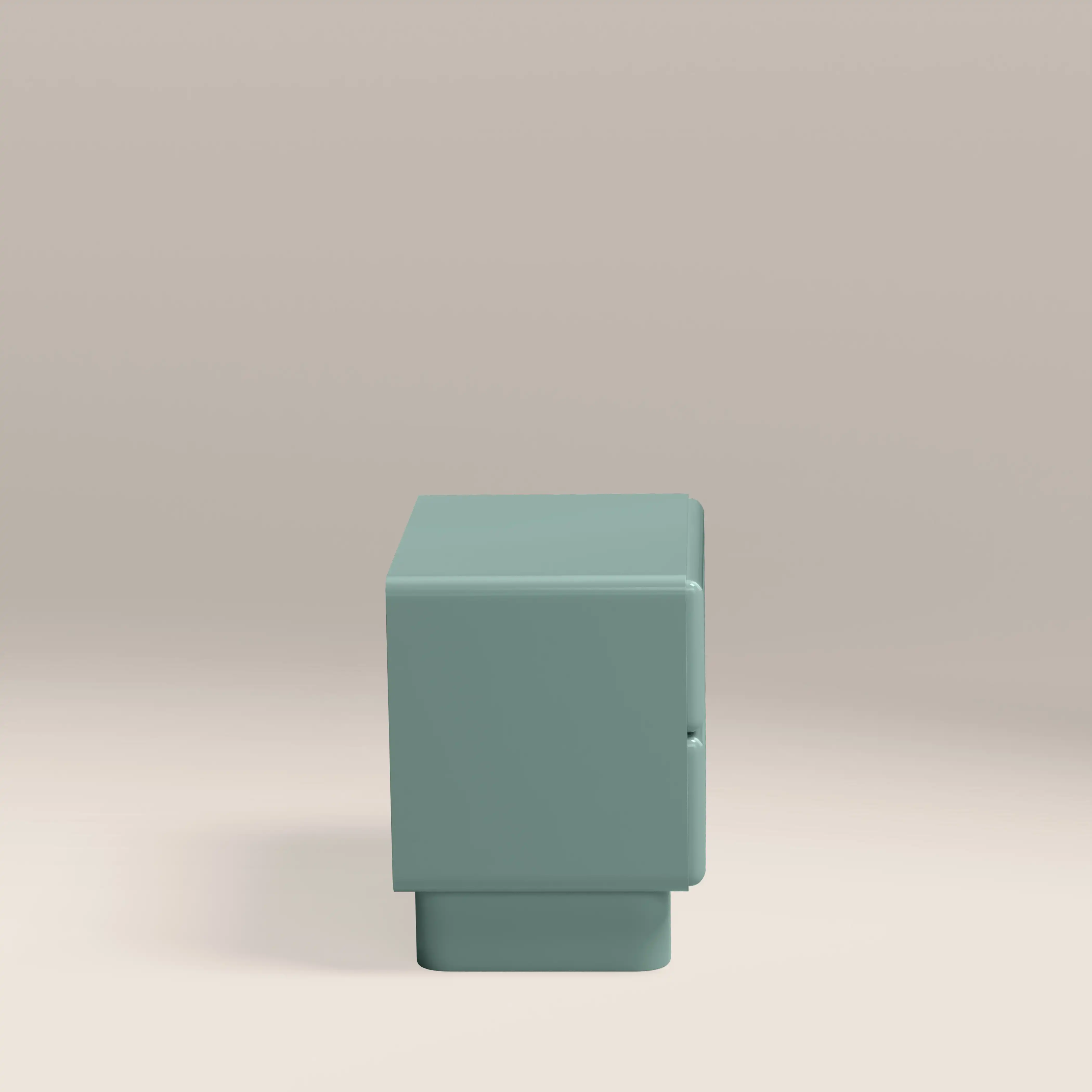 Roanne 2 Drawer Bedside Table | High Gloss Sky Blue - Image 4