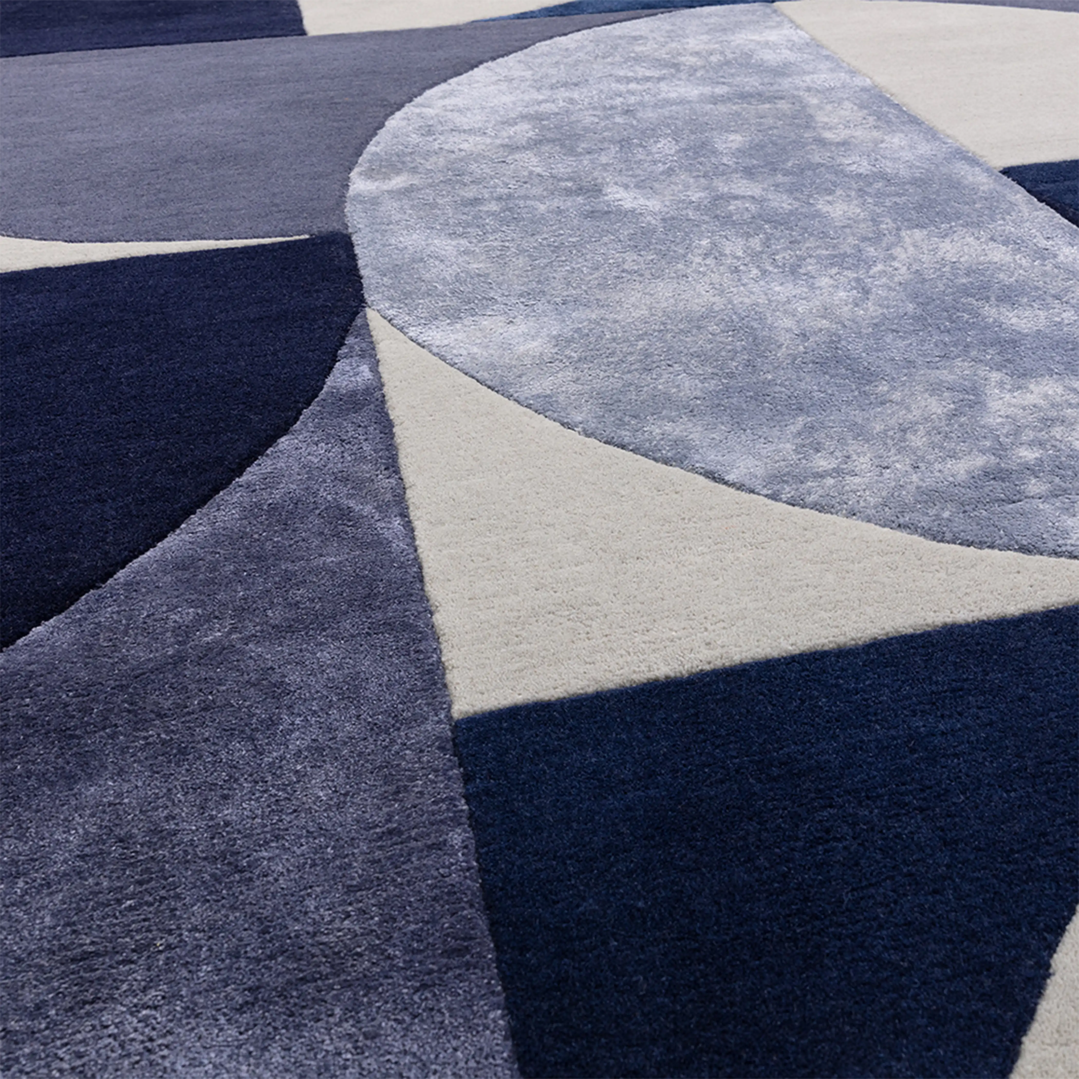 Robyn Oval Hand Tufted Rug | Indigo - Image 2