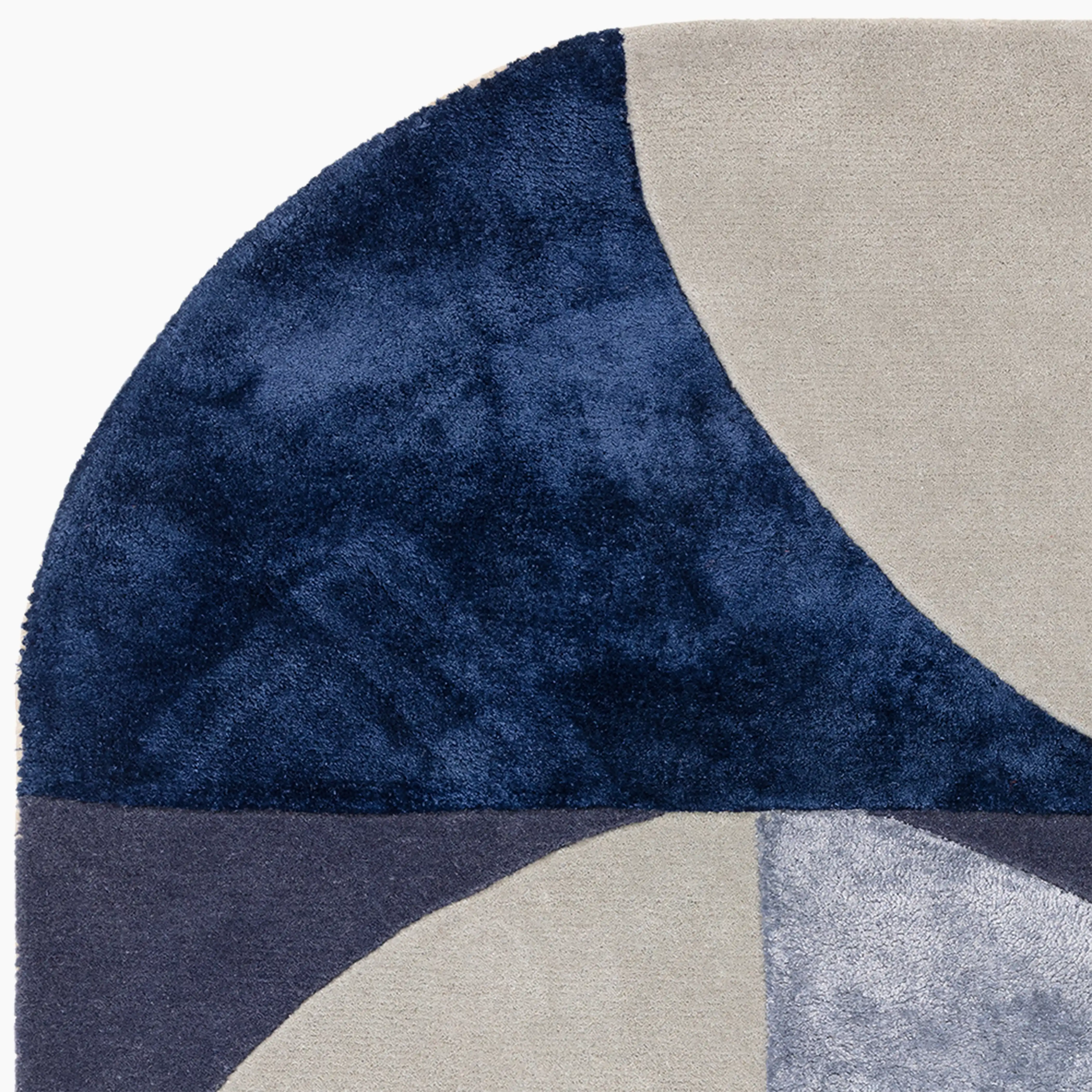 Robyn Oval Hand Tufted Rug | Indigo - Image 4