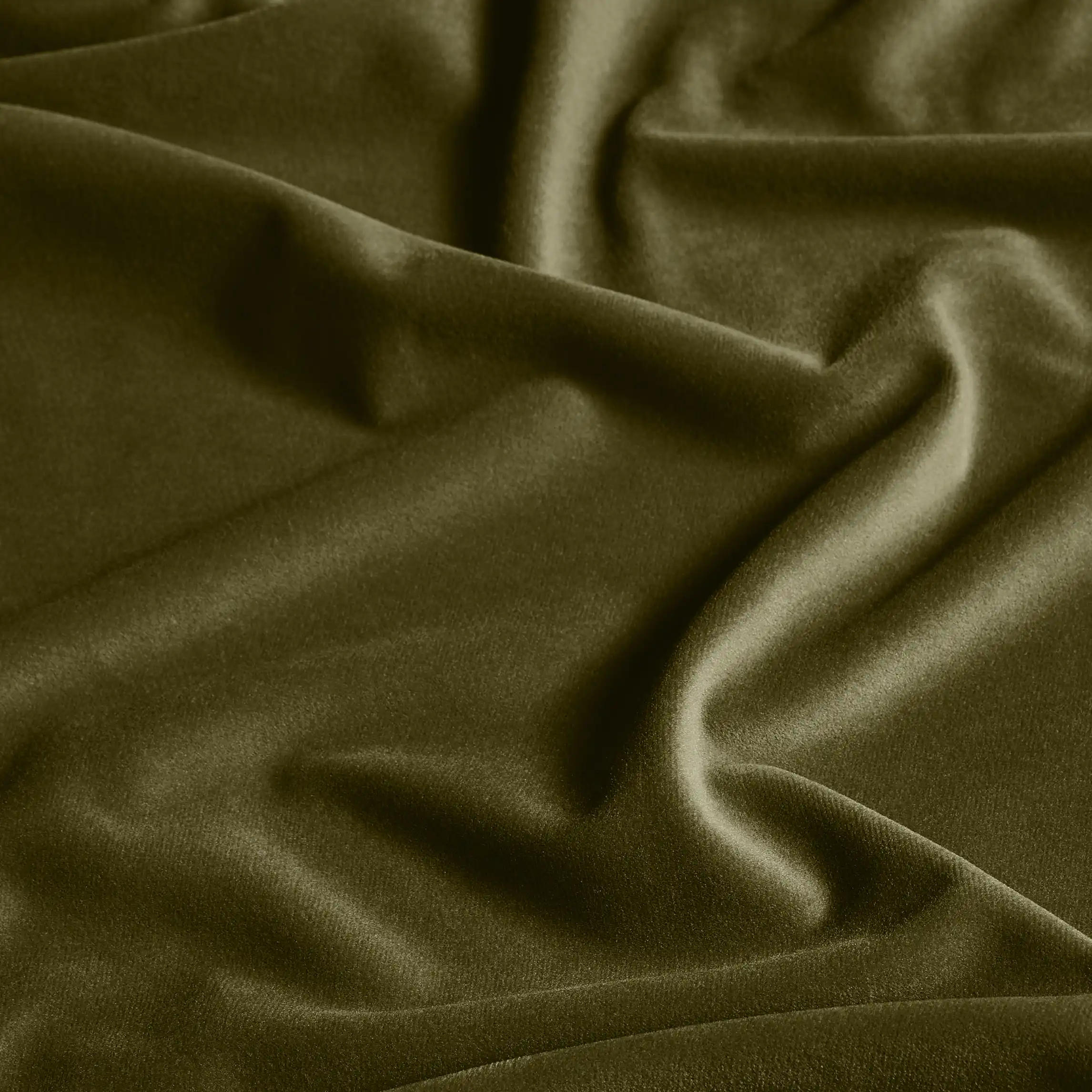 Romy Adjustable Stool | Olive Green Sustainable Velvet & Brass - Image 4