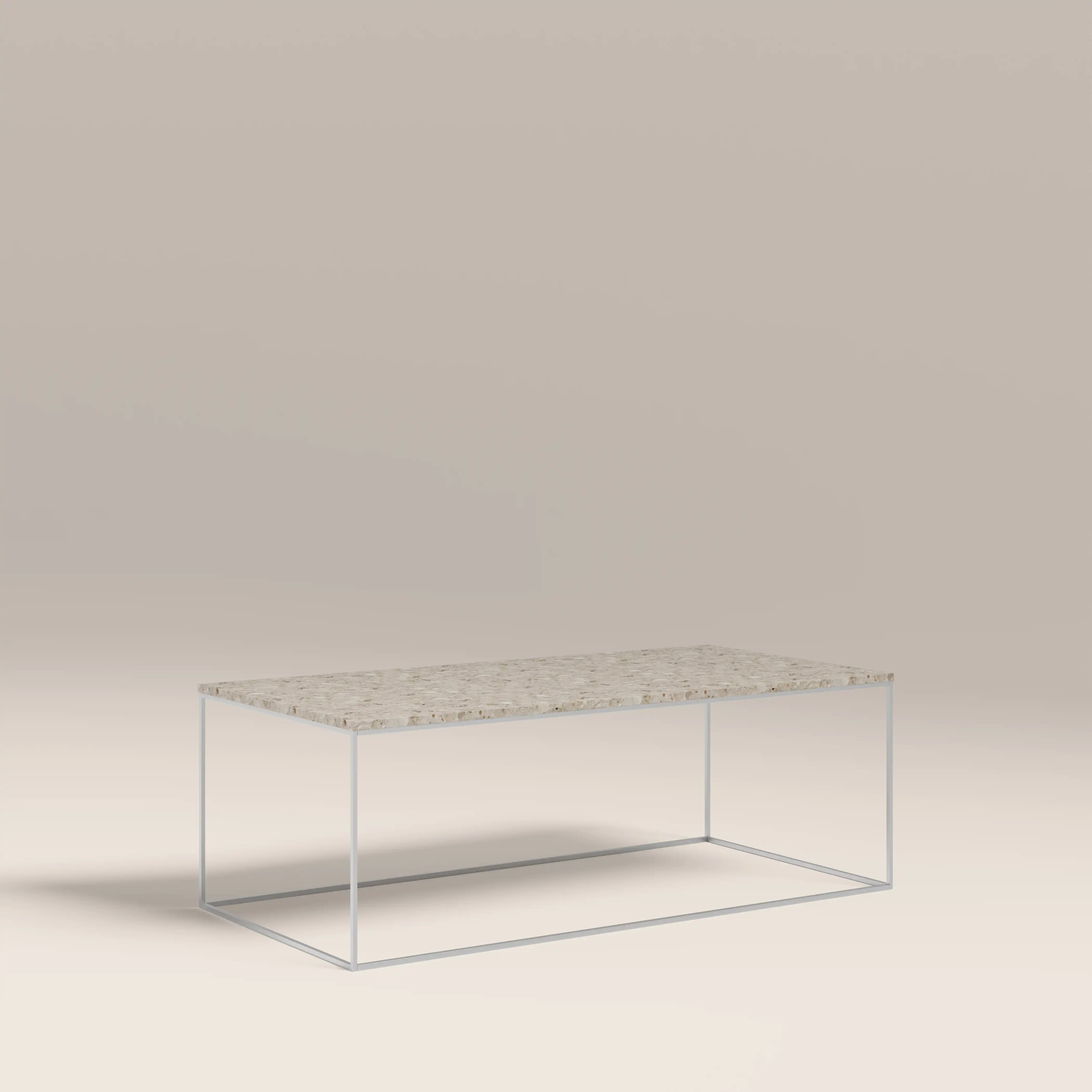 Root Rectangle Coffee Table | Latte Riverstone Marble - Image 2