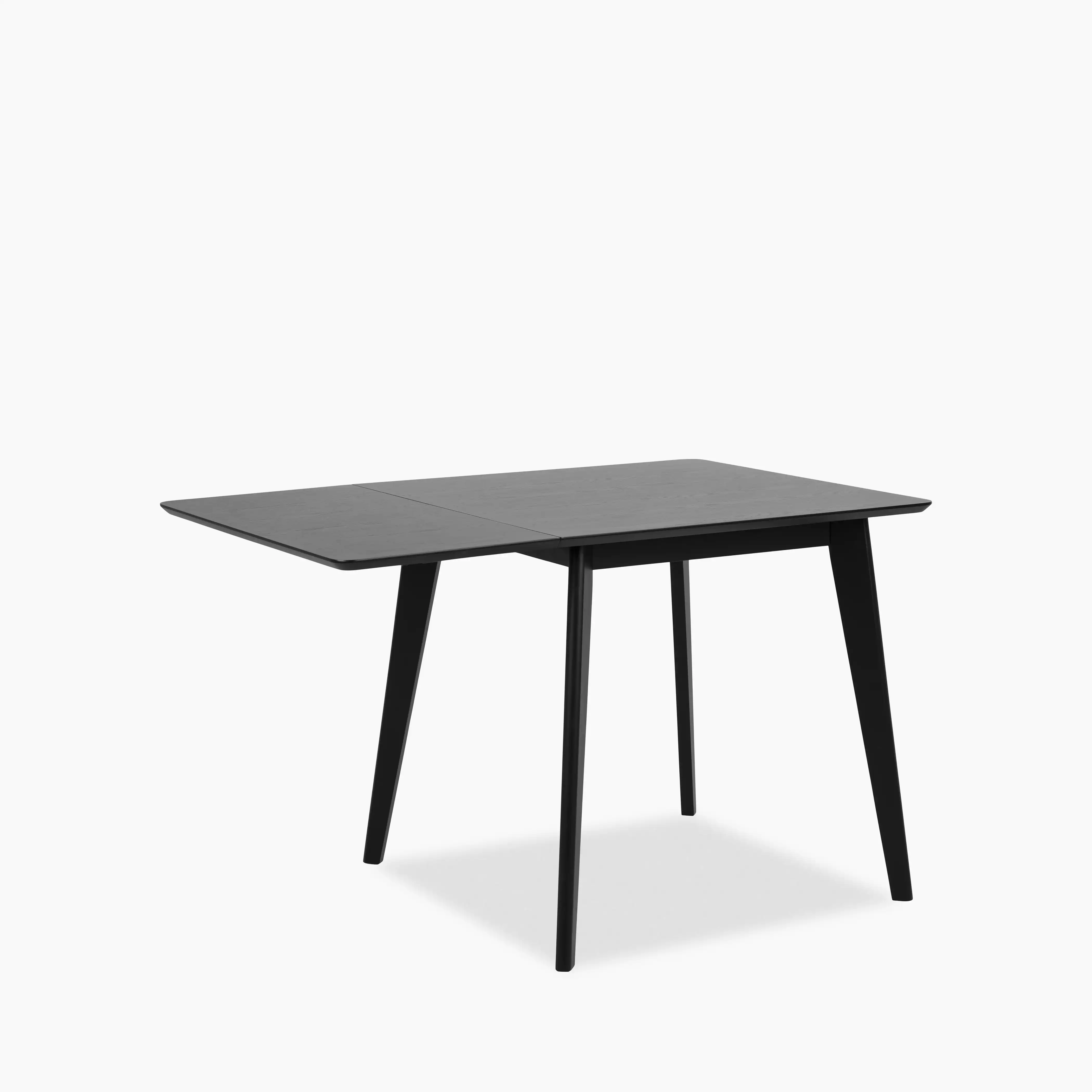 Roxby 2-4 Seat Rectangle Extendable Wooden Dining Table | Black - Image 2
