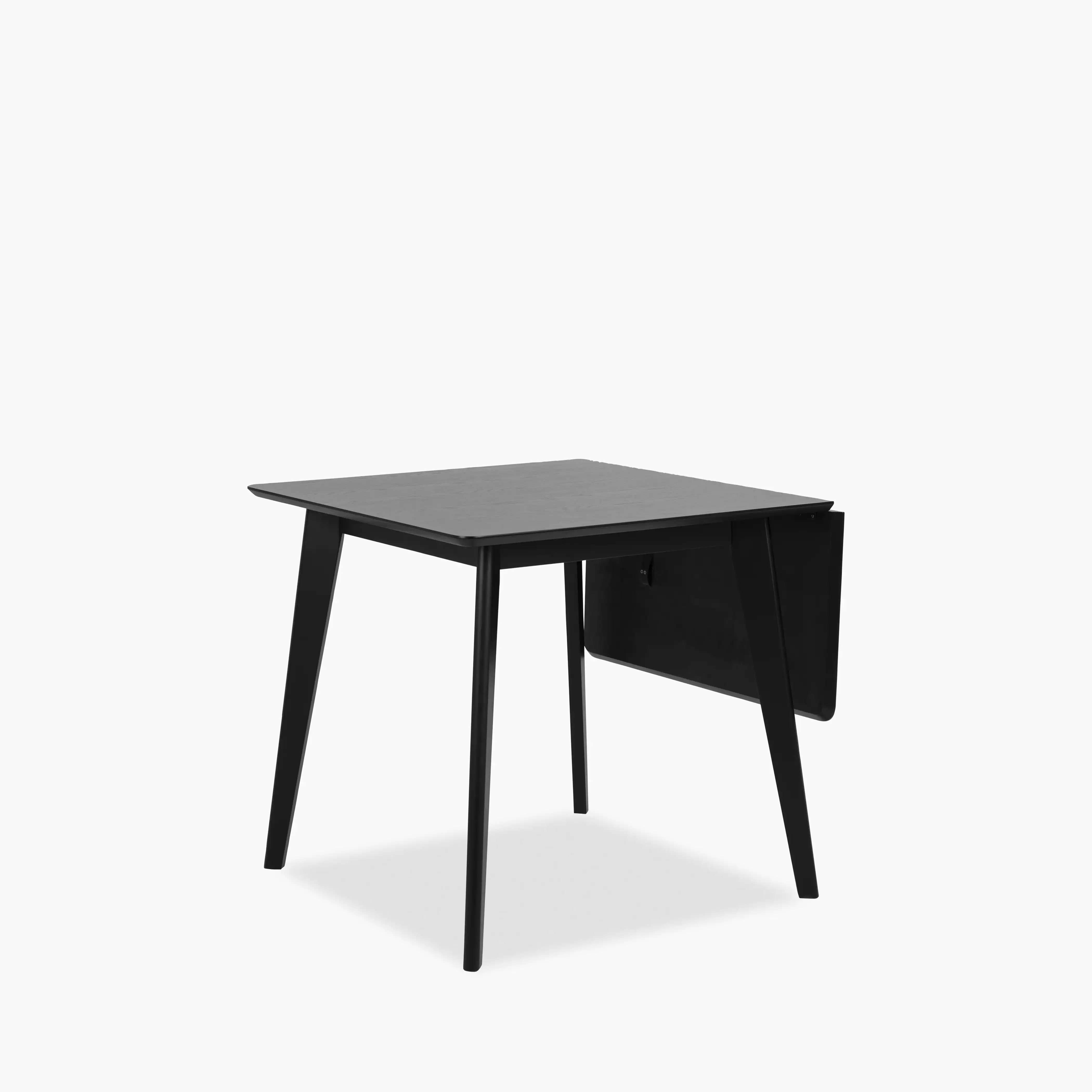 Roxby 2-4 Seat Rectangle Extendable Wooden Dining Table | Black - Image 4