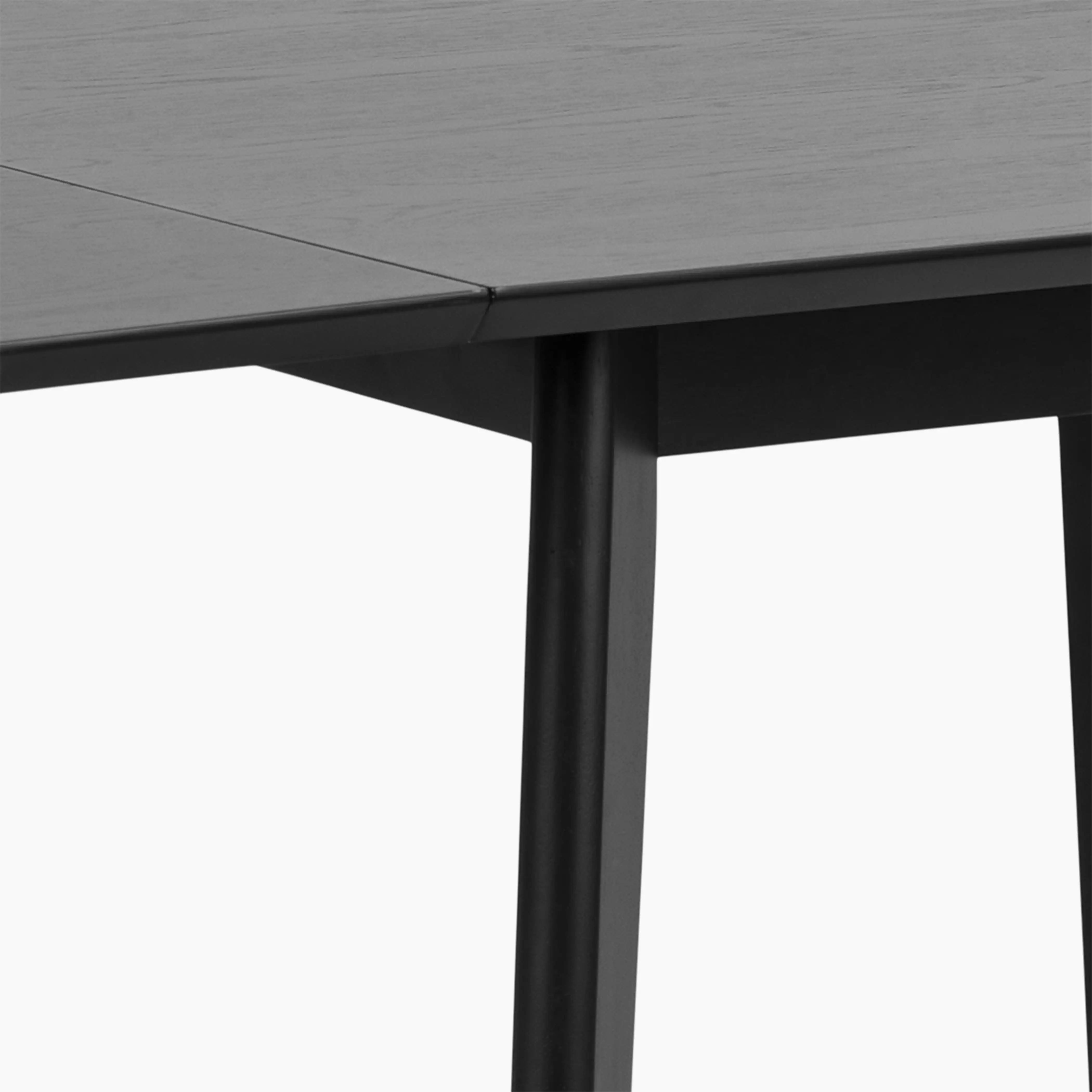 Roxby 2-4 Seat Rectangle Extendable Wooden Dining Table | Black - Image 5