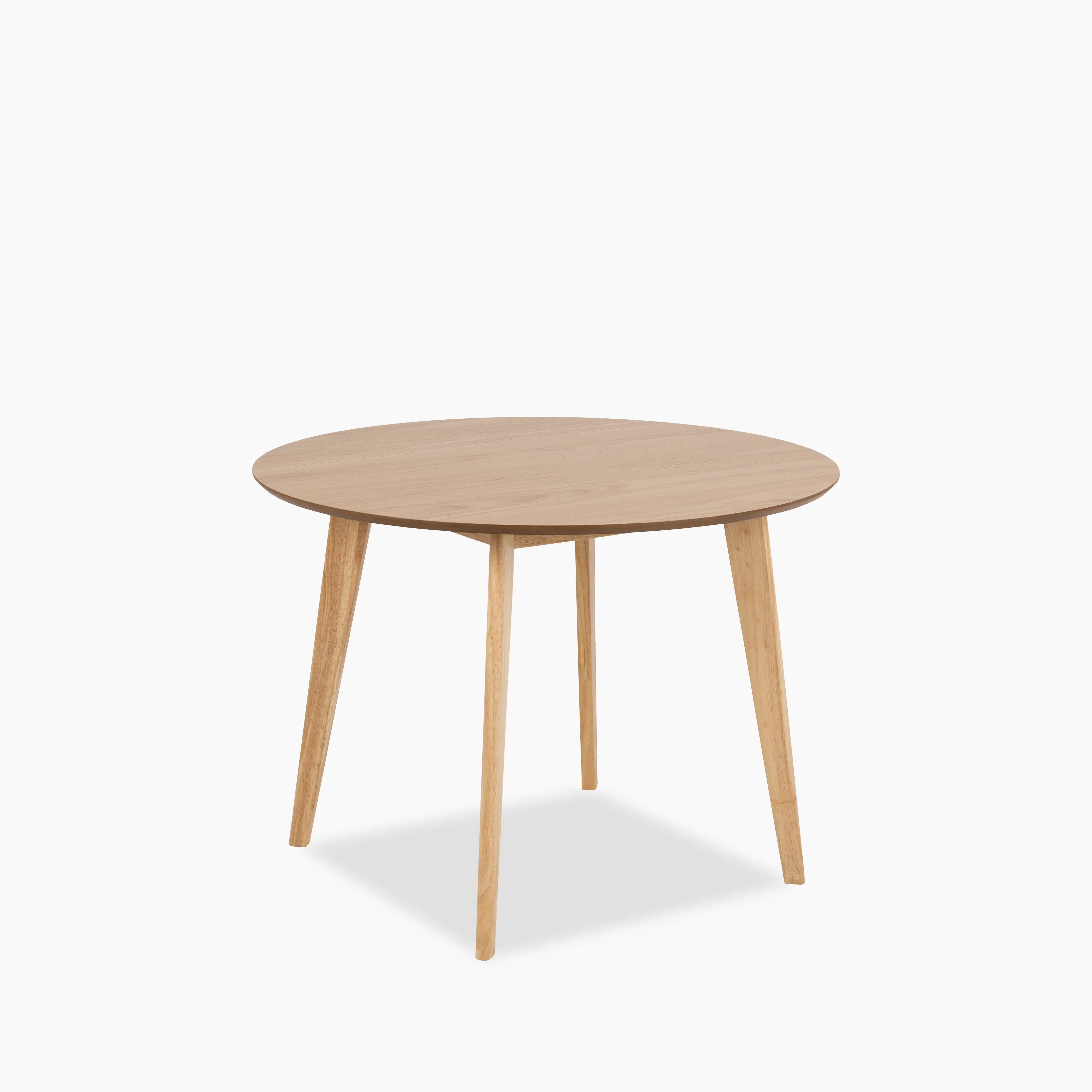 Roxby 4 Seat Round Wooden Dining Table | Oak - Image 2