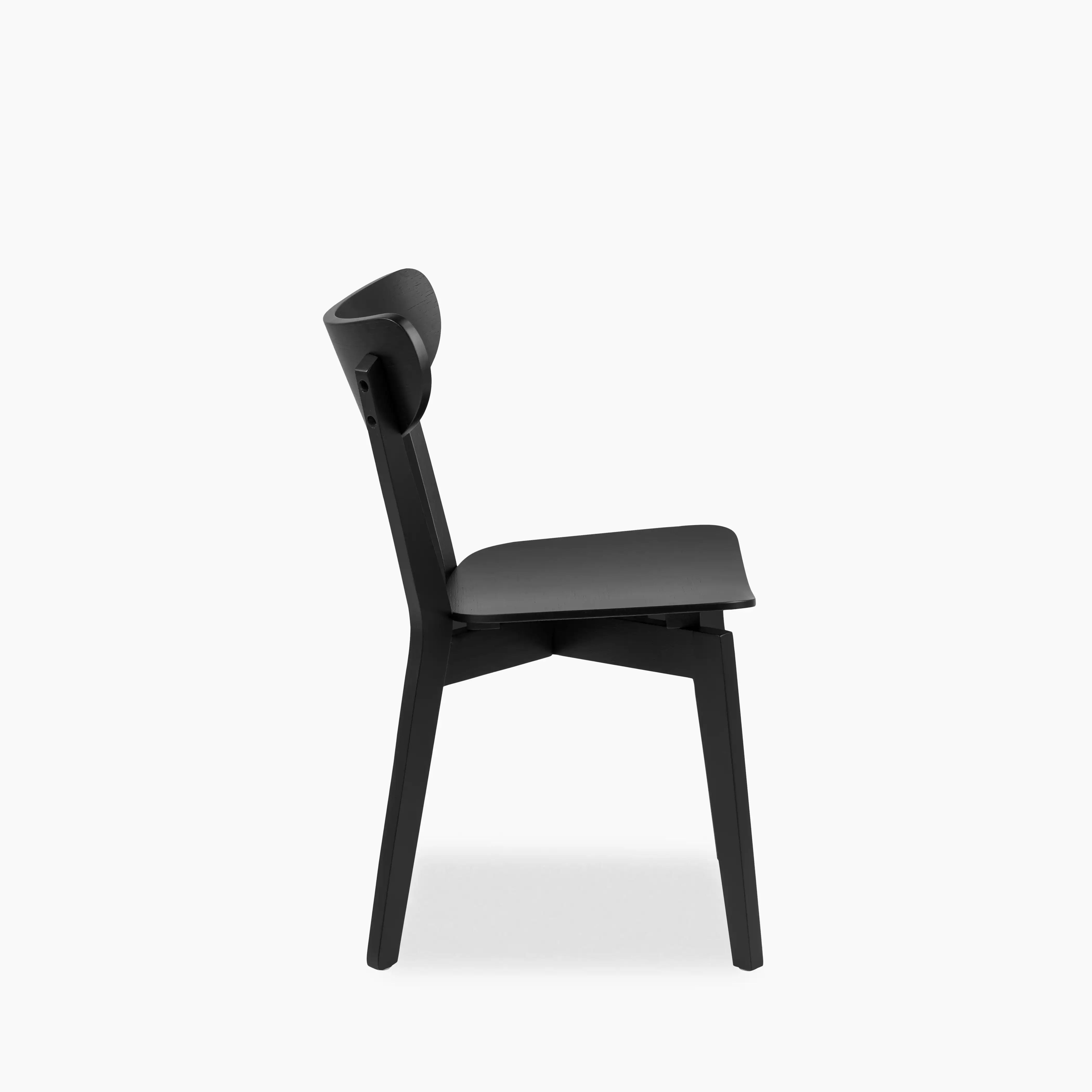 Roxby Wooden Dining Chair | Black - Image 5