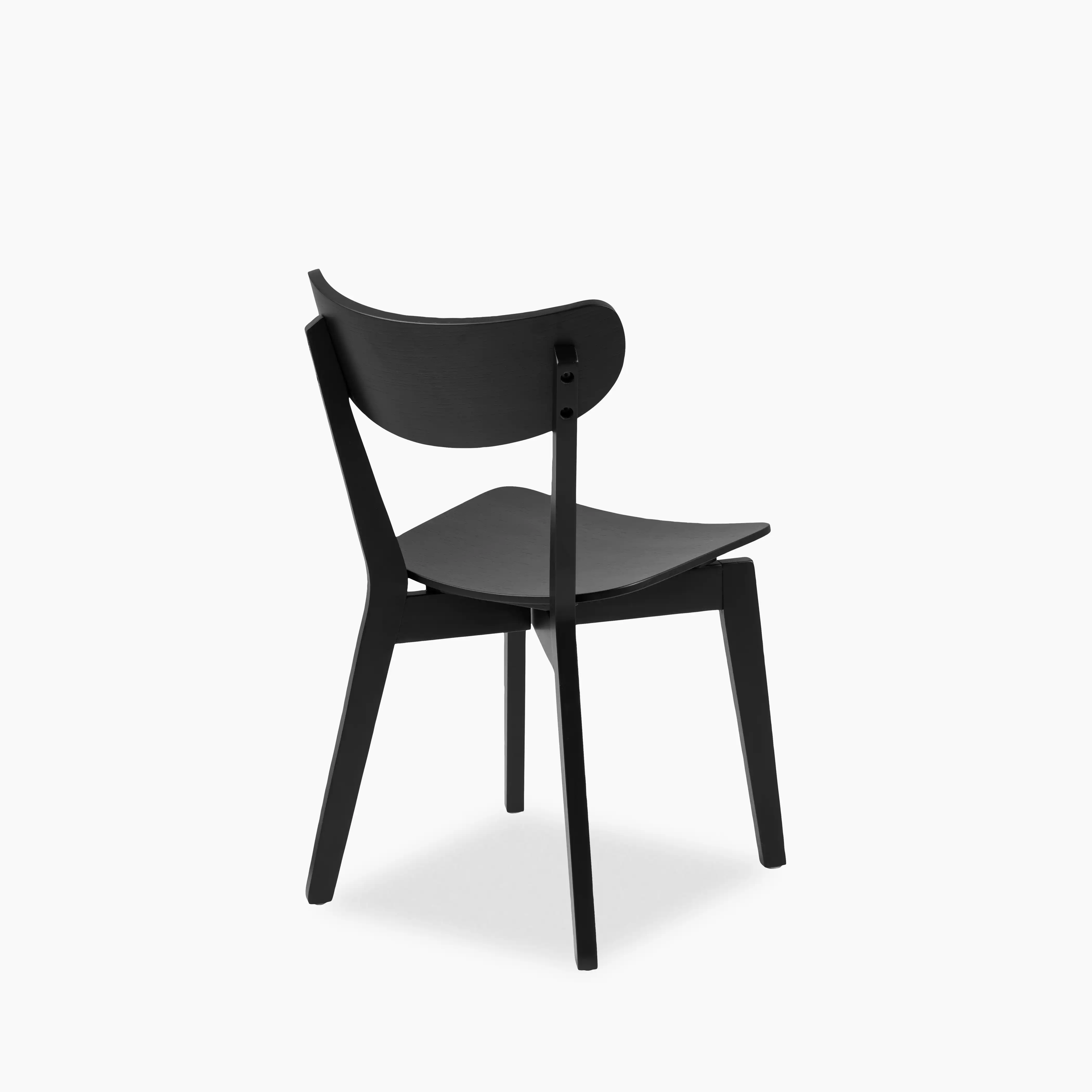Roxby Wooden Dining Chair | Black - Image 7