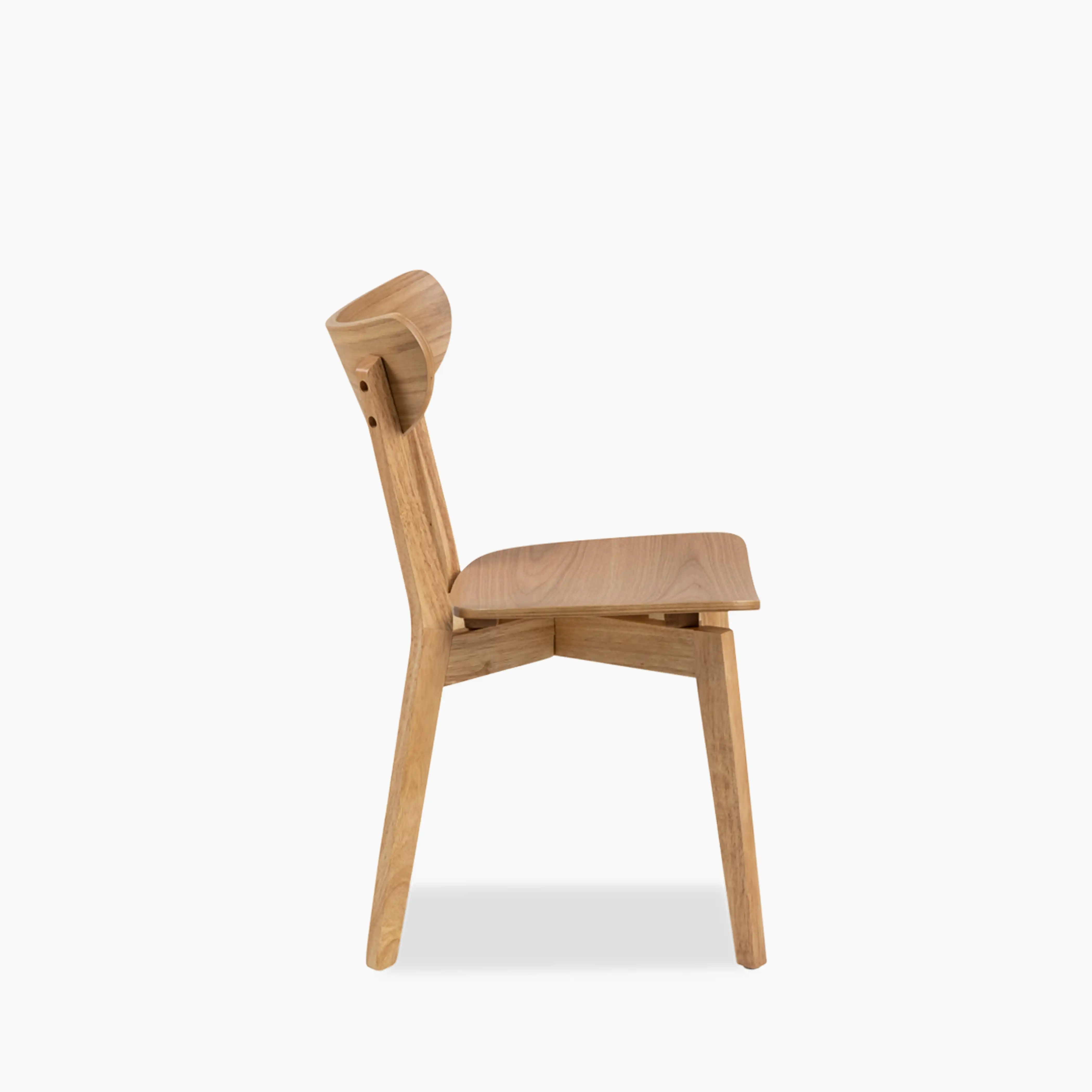 Roxby Wooden Dining Chair | Oak - Image 4