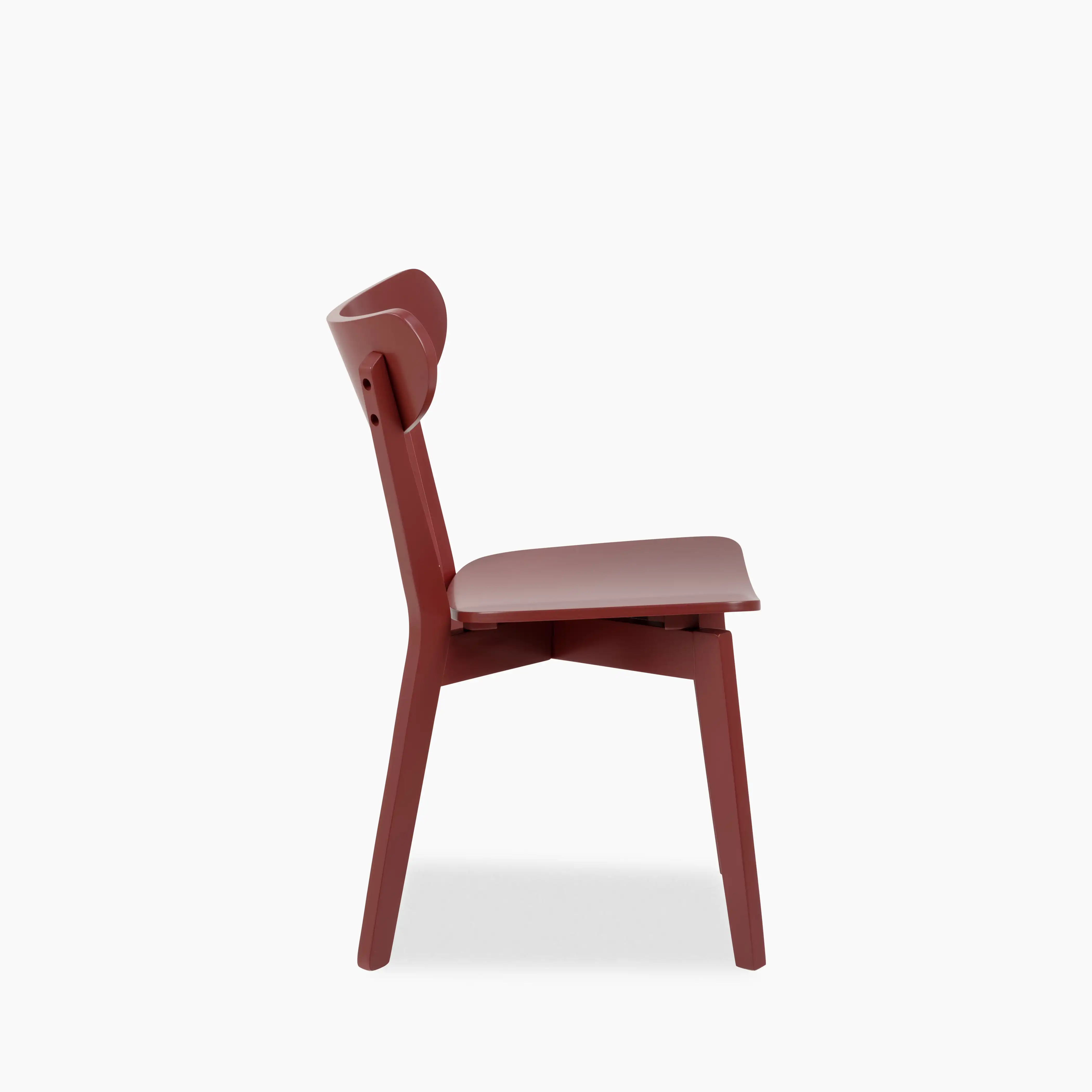 Roxby Wooden Dining Chair | Terracotta - Image 4
