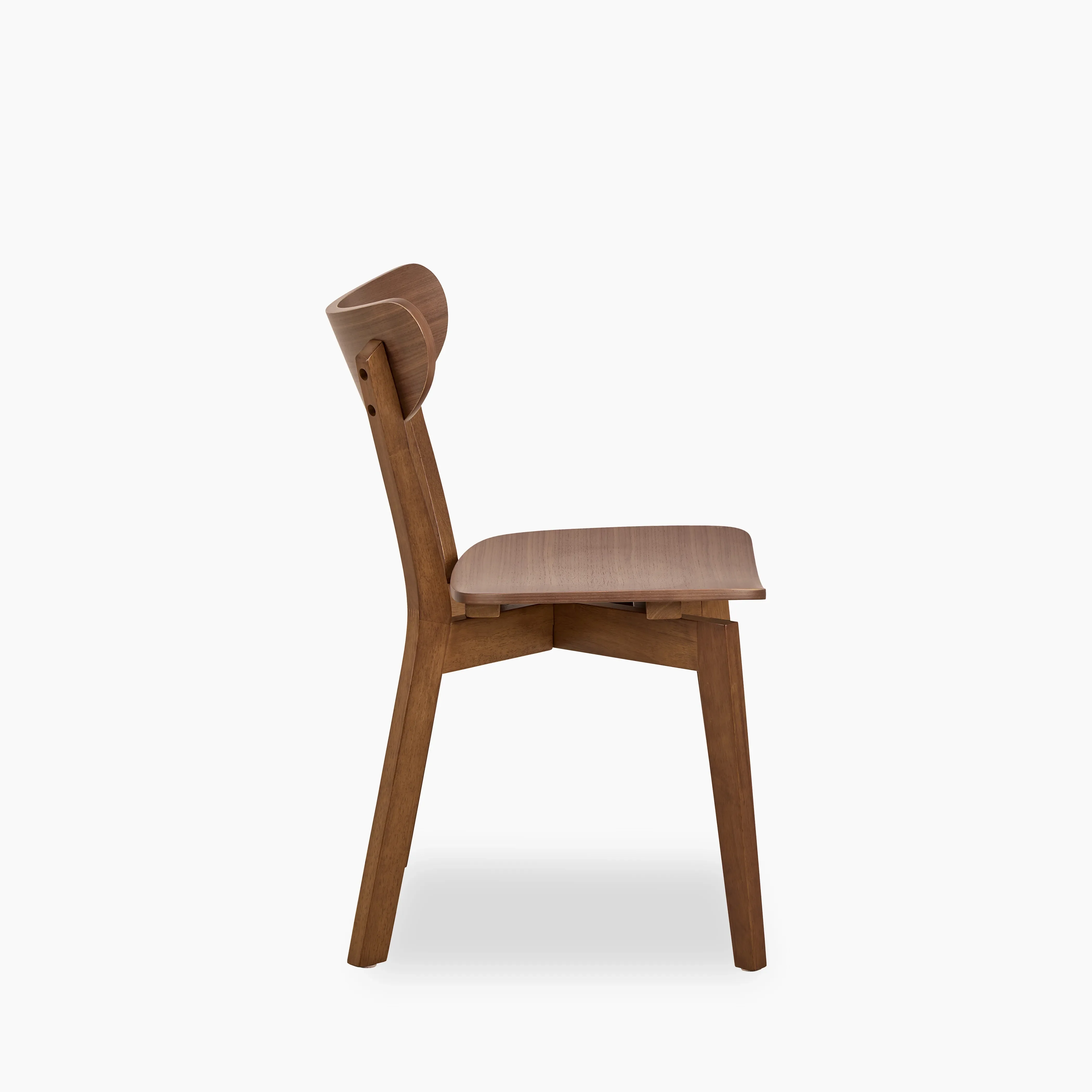 Roxby Wooden Dining Chair | Walnut - Image 3
