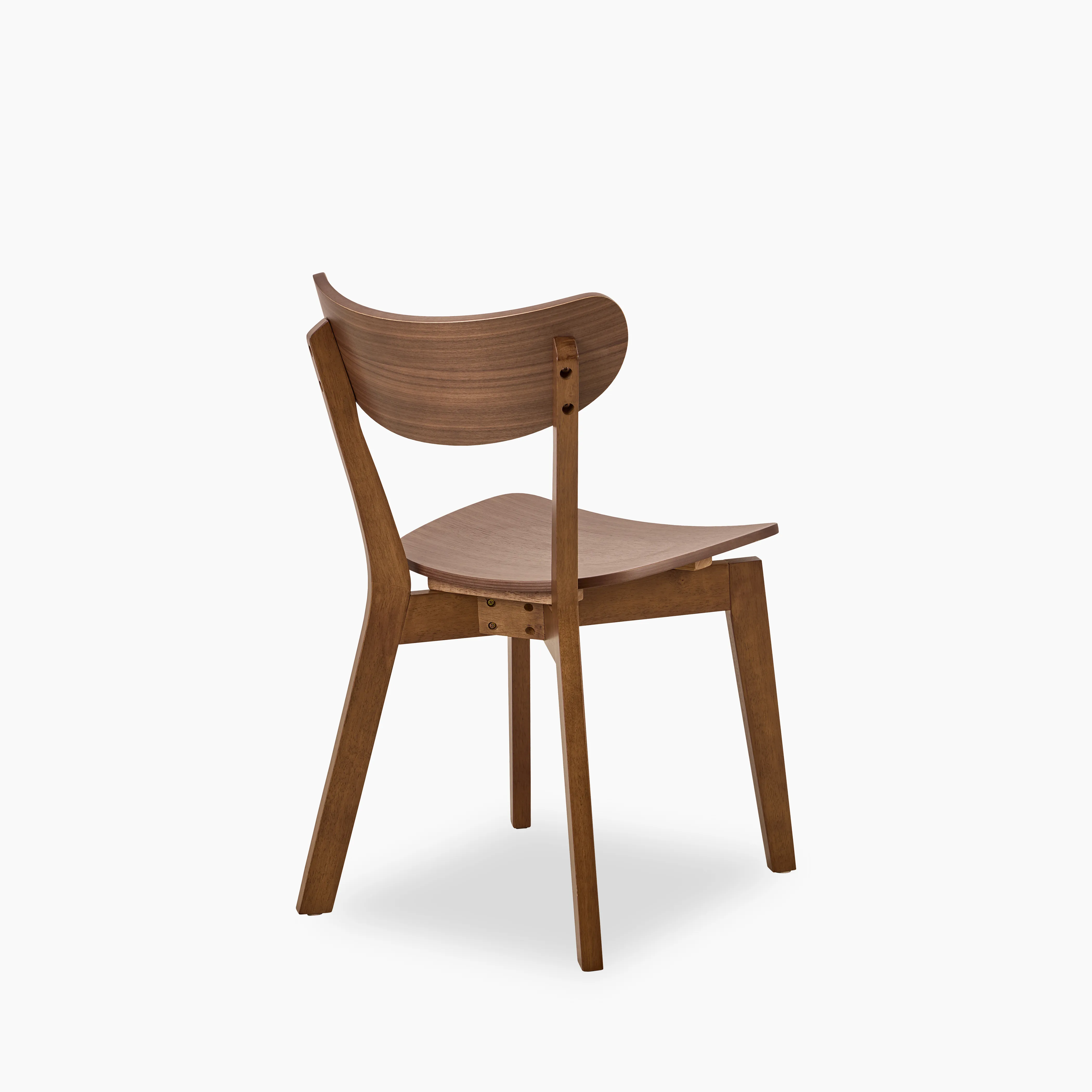 Roxby Wooden Dining Chair | Walnut - Image 5