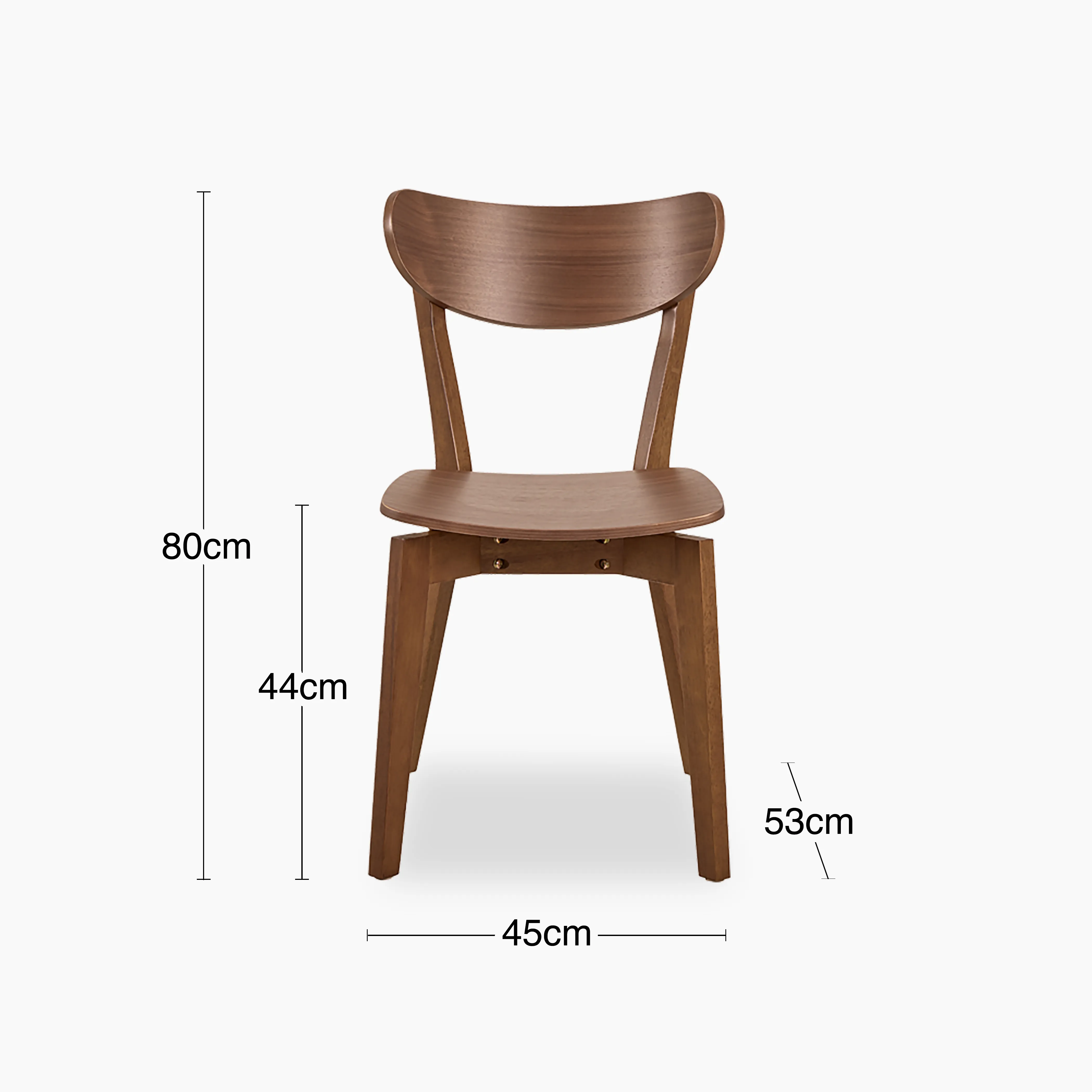 Roxby Wooden Dining Chair | Walnut - Image 7