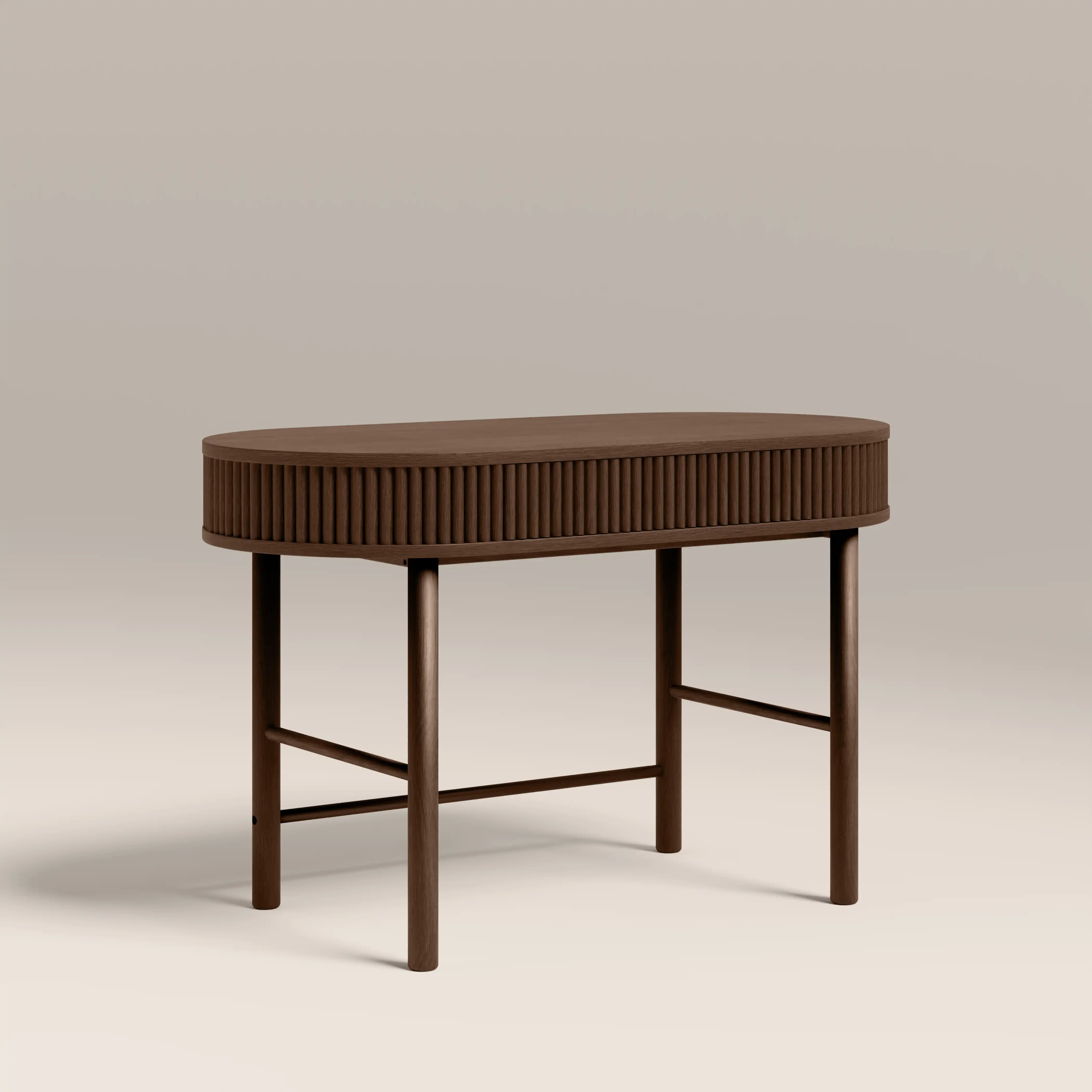 Santana Wooden Desk | Smoked Walnut - Image 2