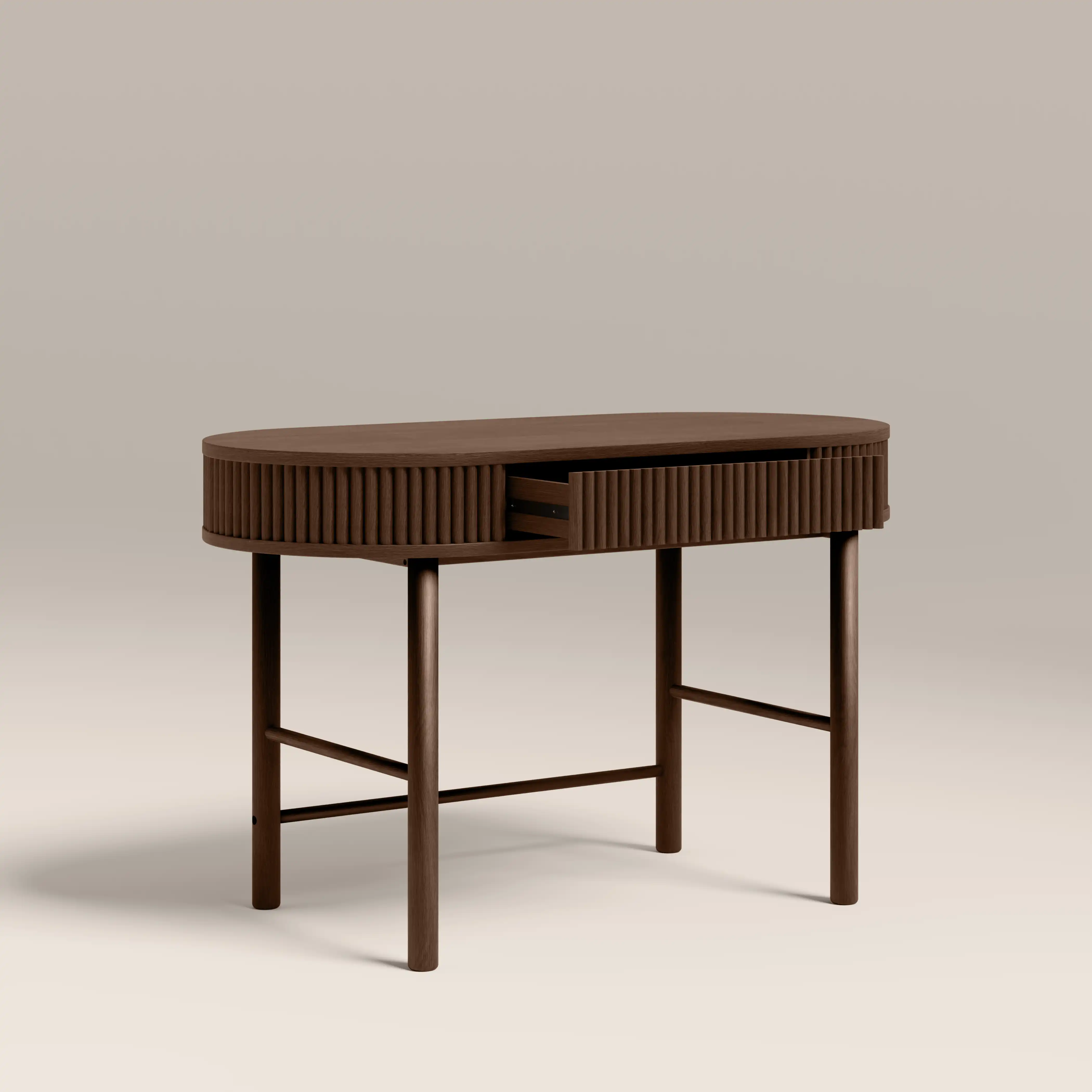 Santana Wooden Desk | Smoked Walnut - Image 5