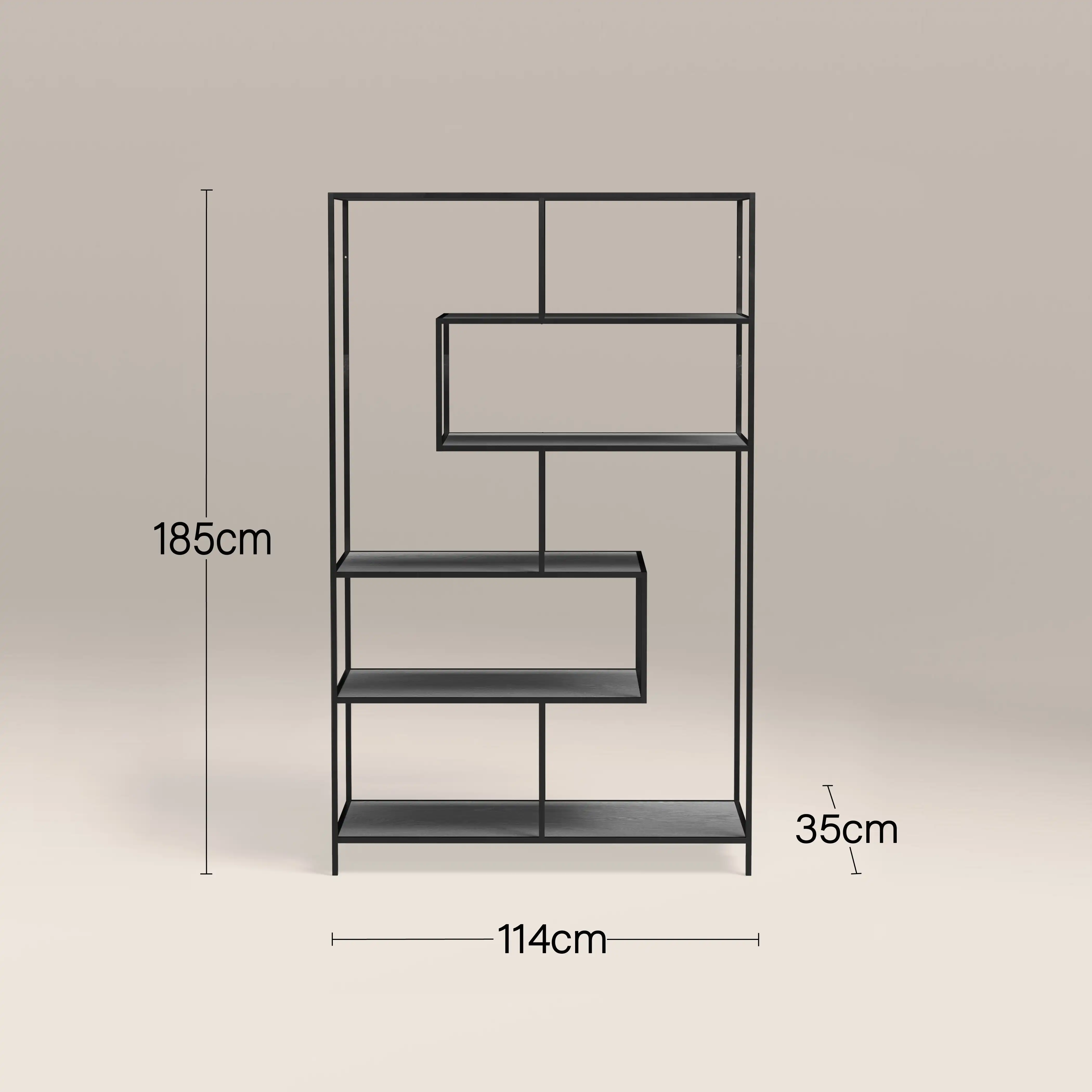 Seaford Large Display Unit | Black - Image 4