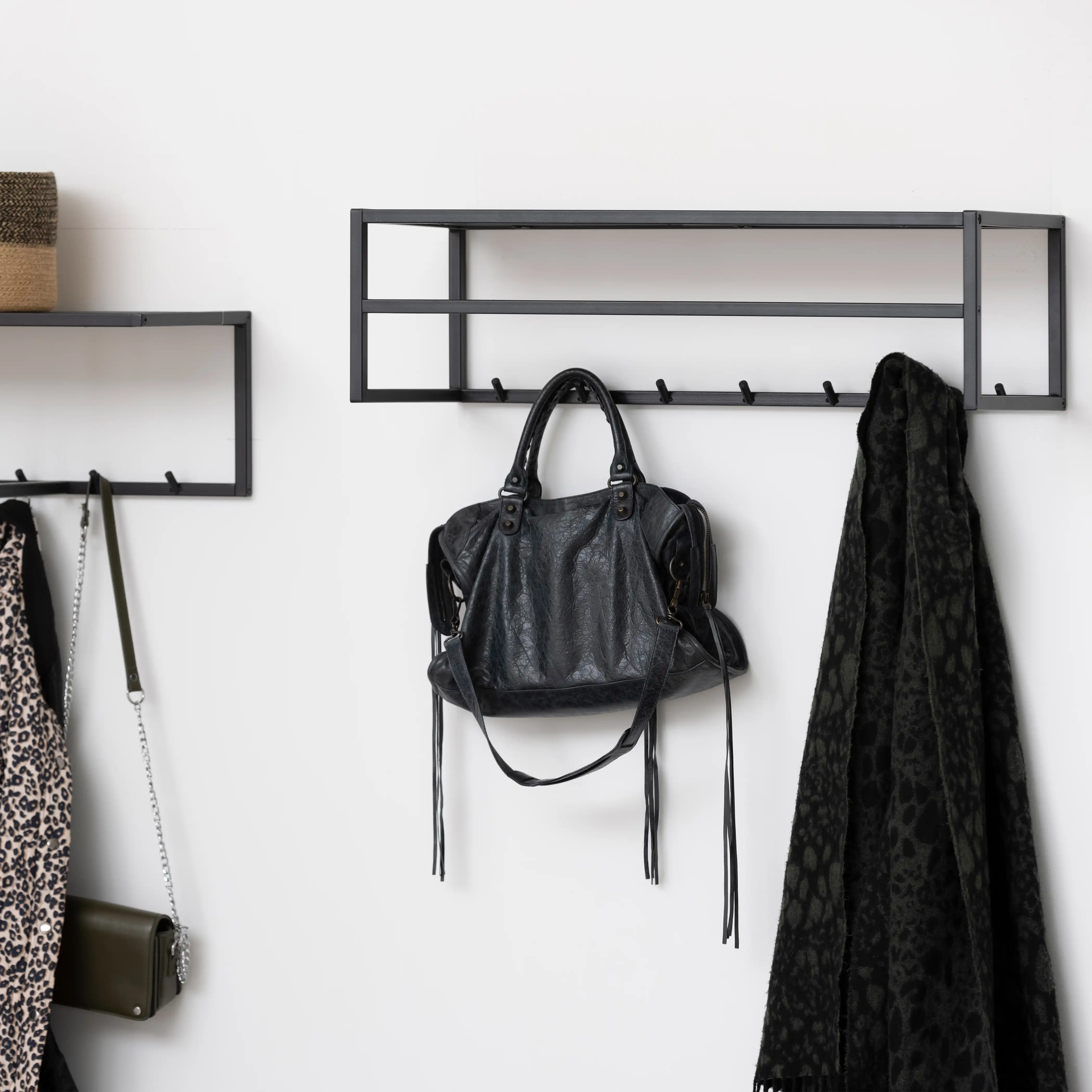 Seaford Metal Coat Rack | Black - Image 2