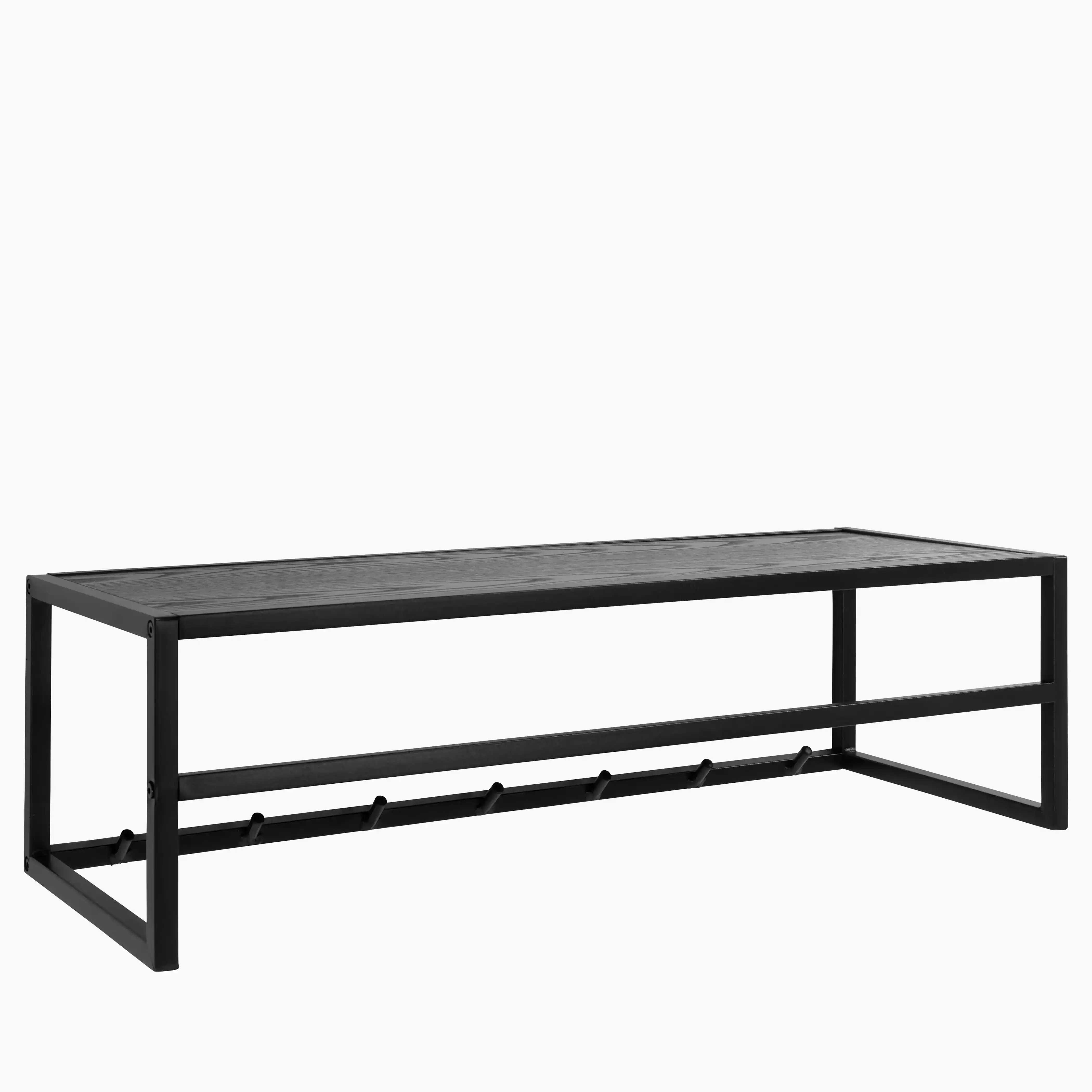 Seaford Metal Coat Rack | Black - Image 3