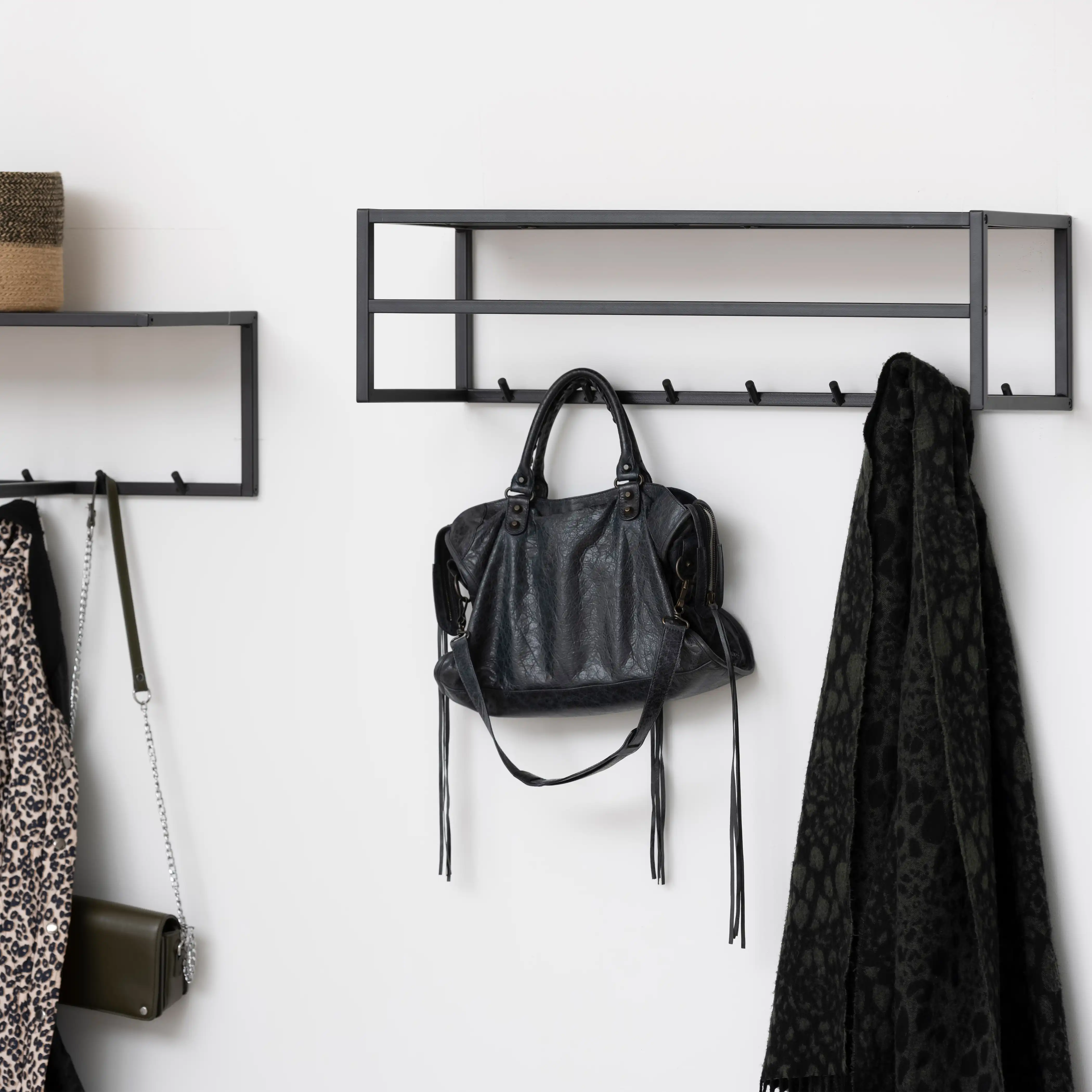 Seaford Metal Coat Rack | Black - Image 7