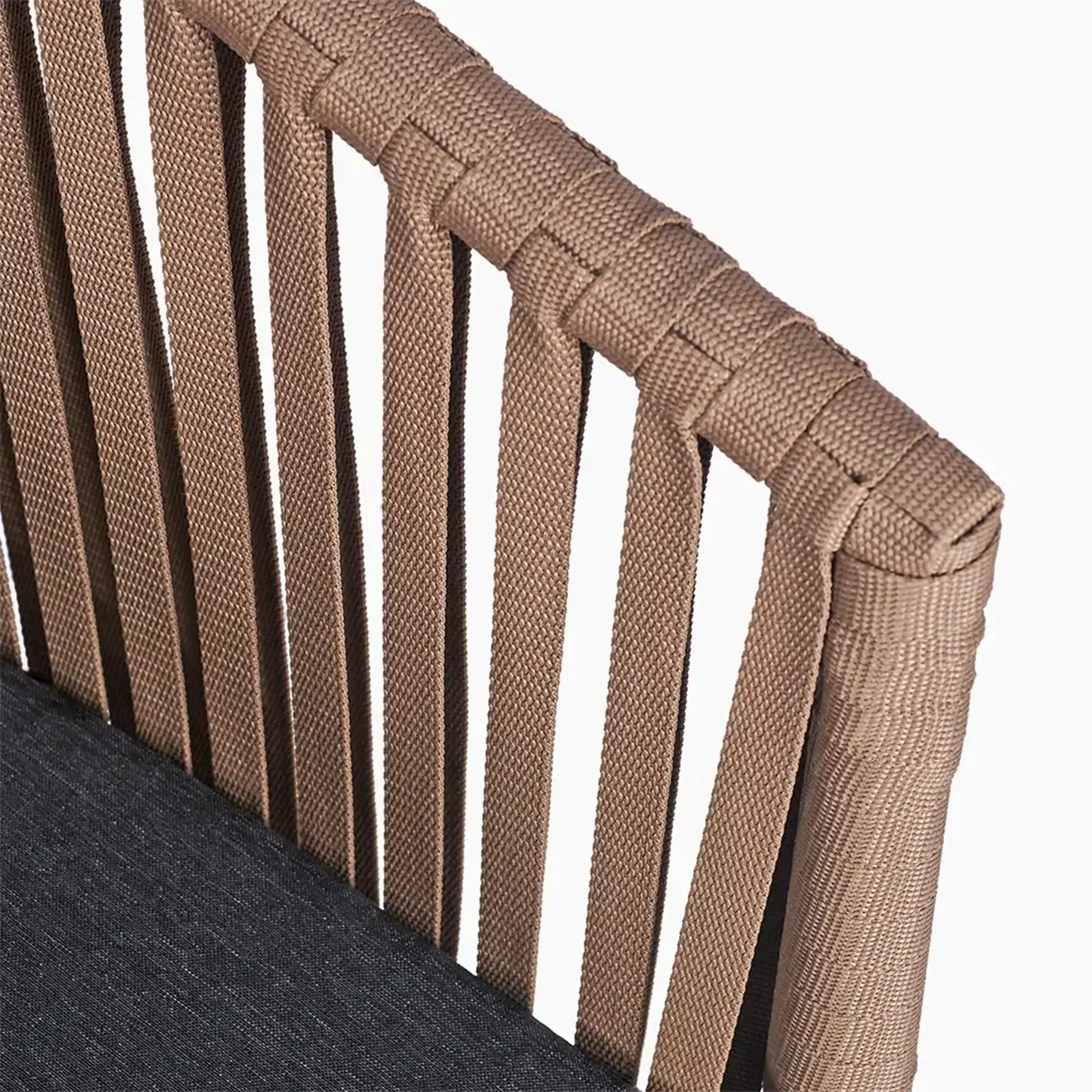 Sera Carver Dining Chair | Grey & Natural - Image 5