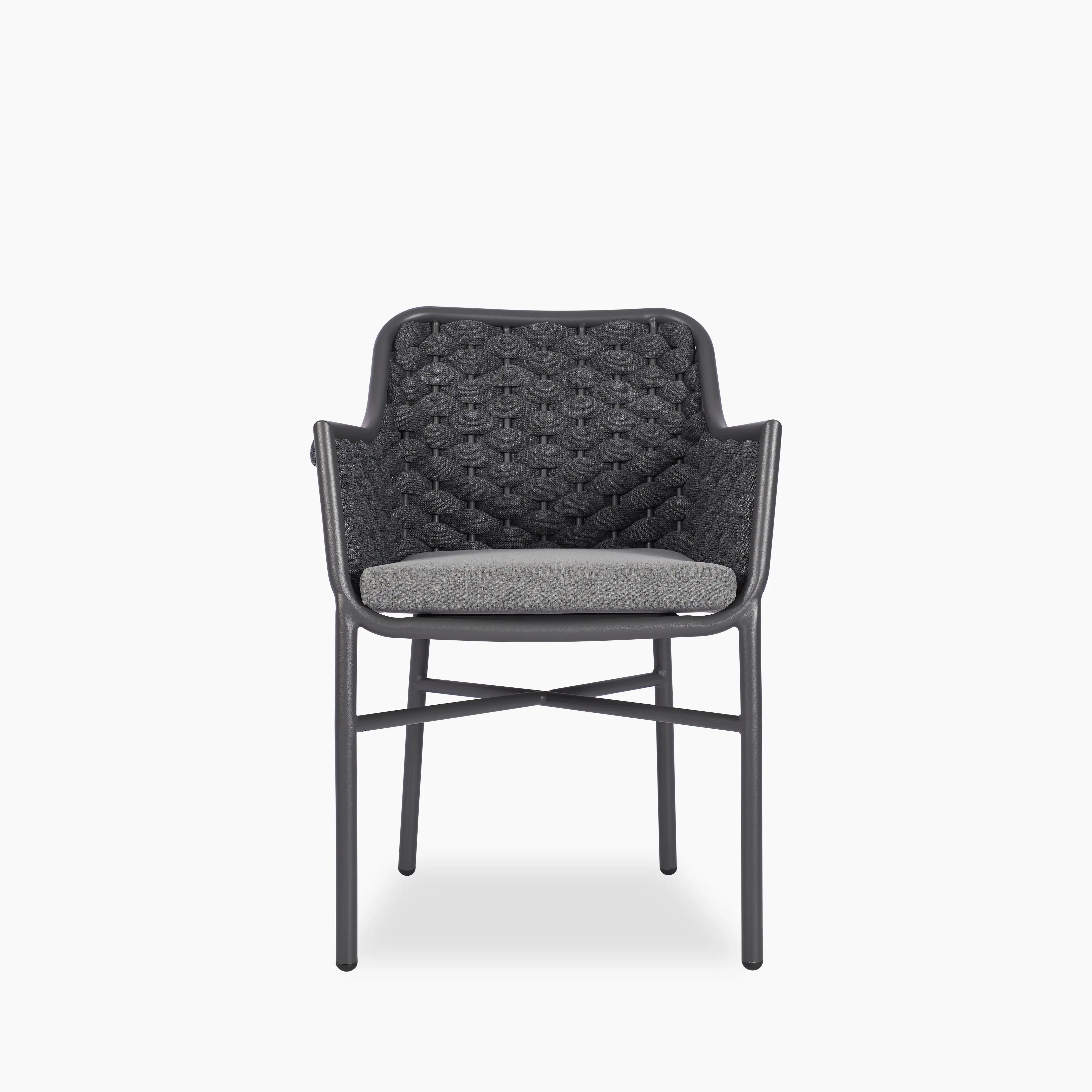 Sidney Carver Dining Chair | Grey Texilene & Grey - Image 2