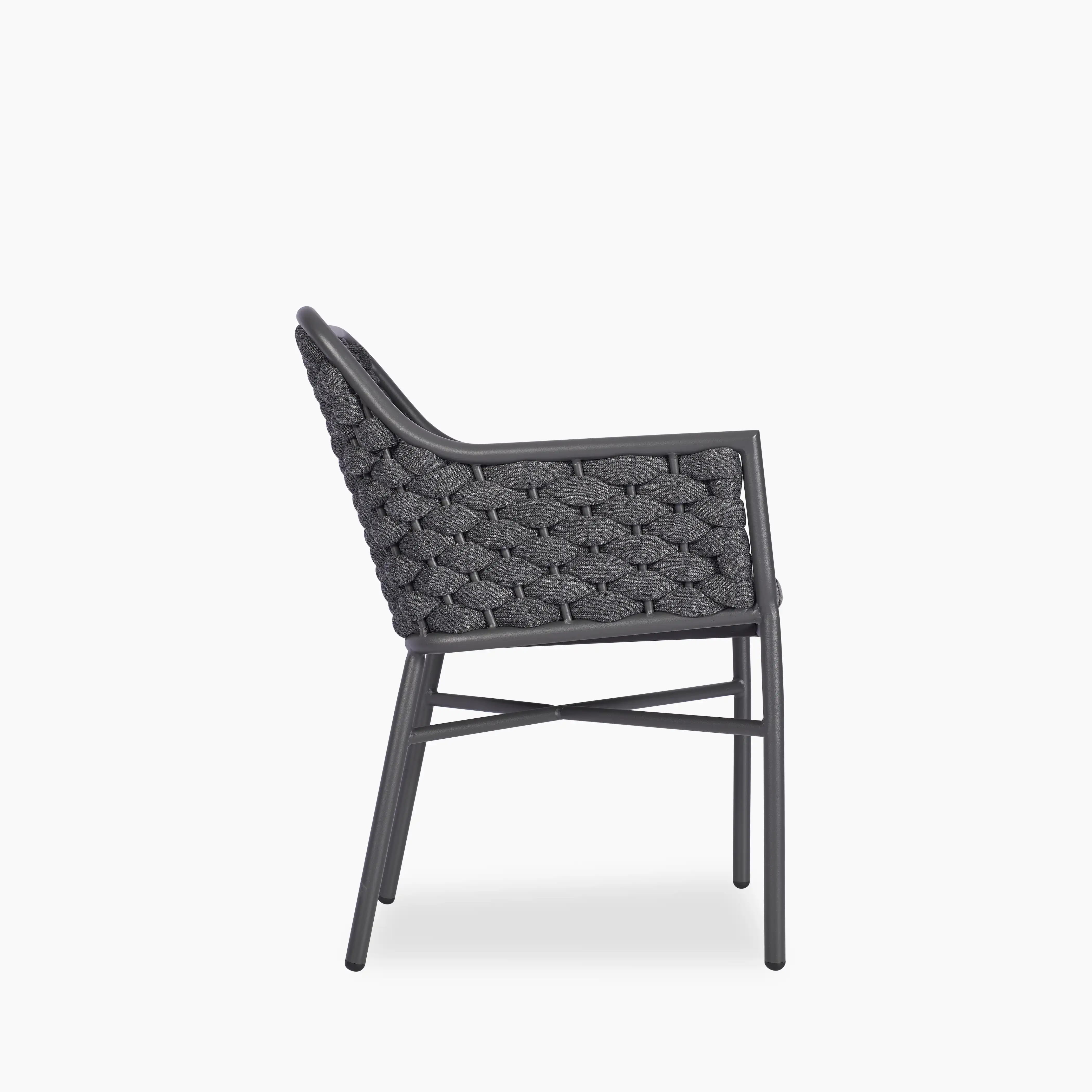 Sidney Carver Dining Chair | Grey Texilene & Grey - Image 3