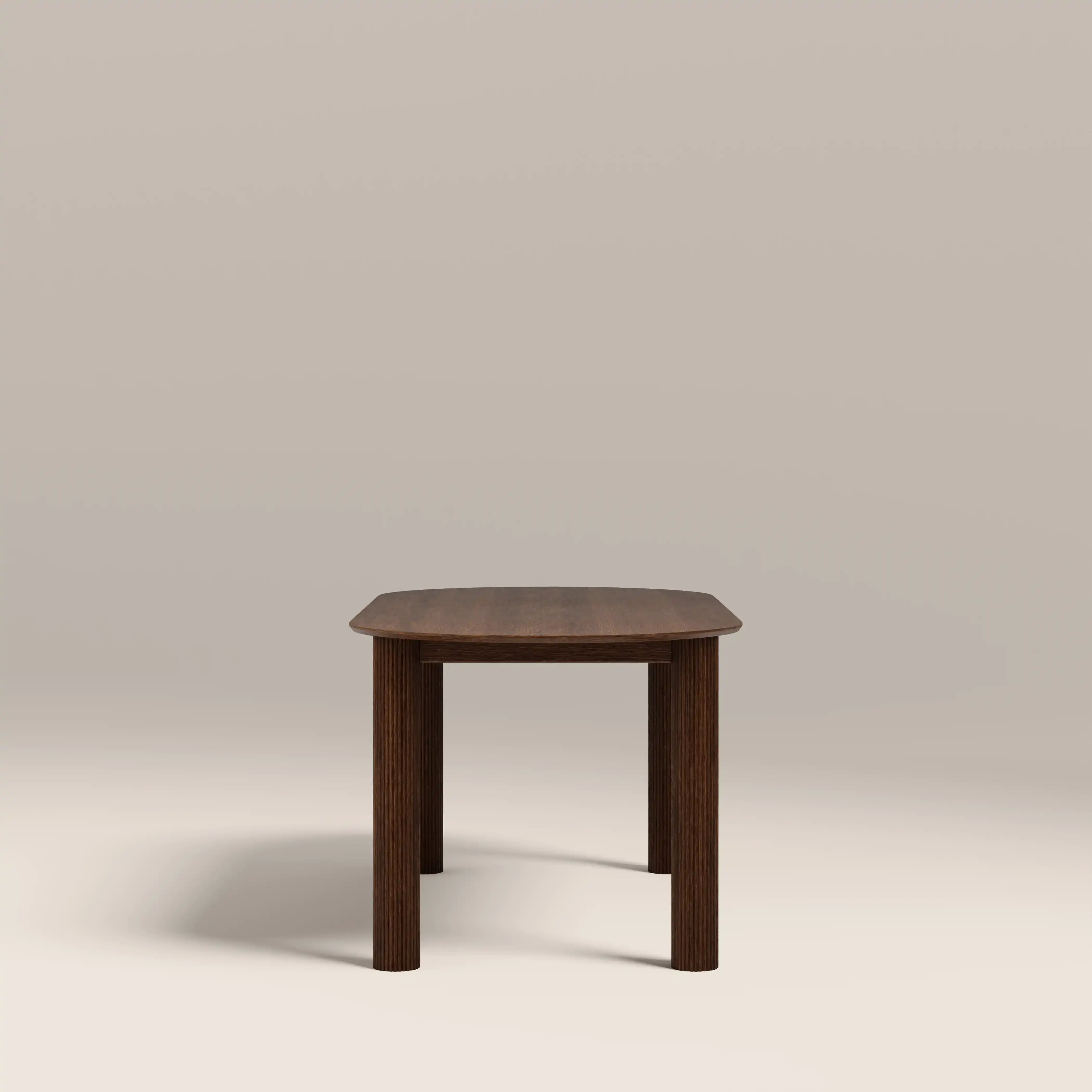 Skylar 6 Seat Oval Wooden Dining Table | Walnut - Image 3