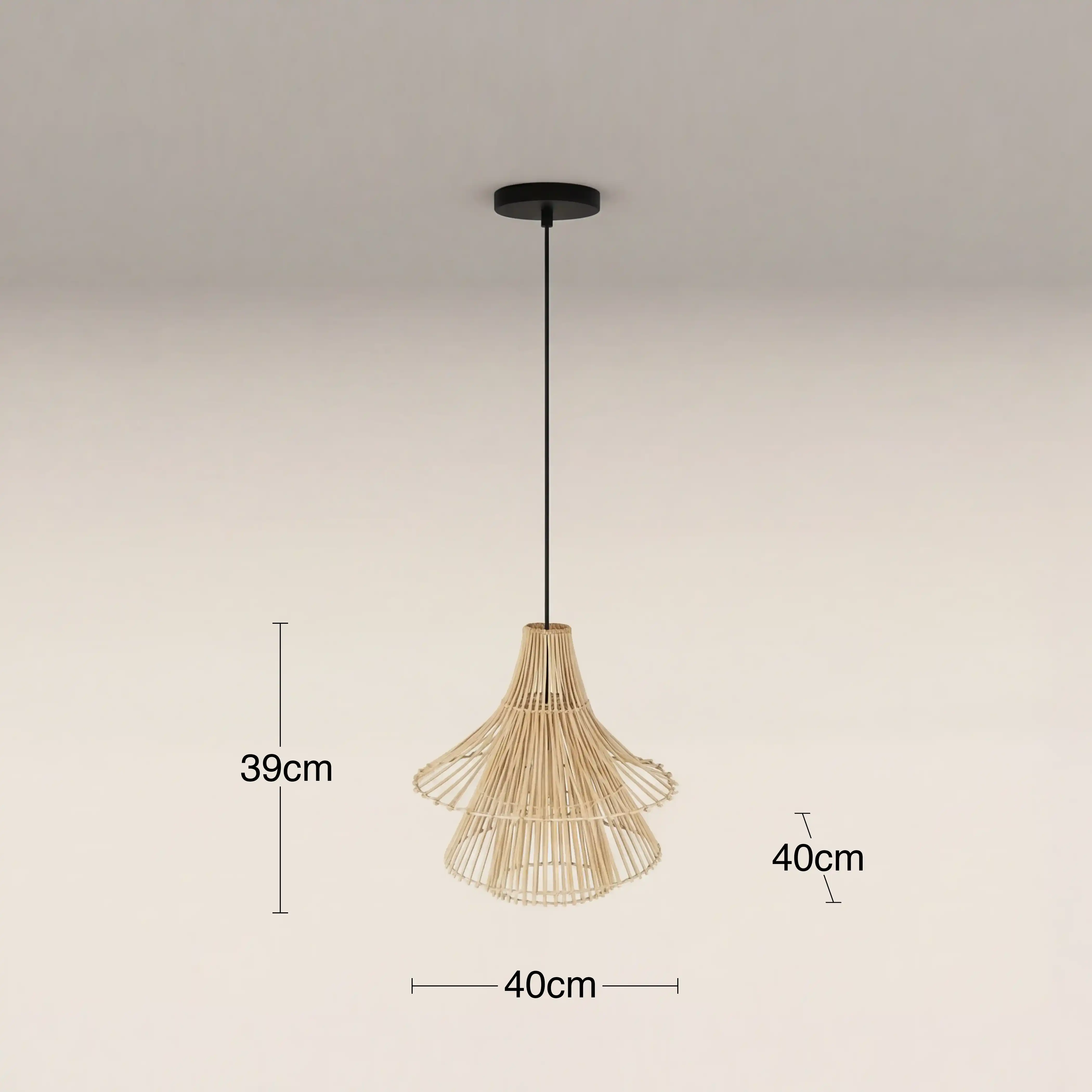 Skylee Ceiling Shade | Rattan - Image 5