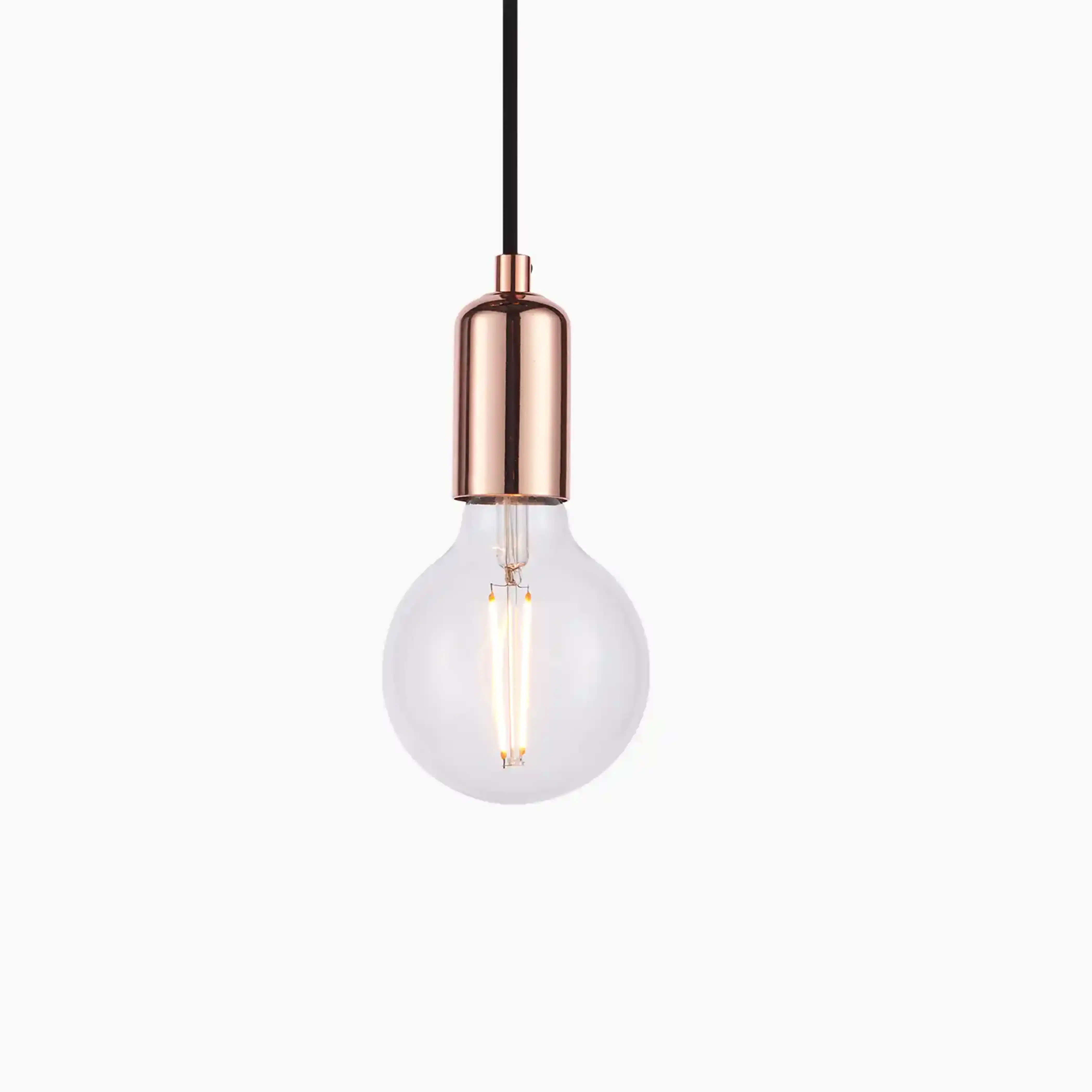 Studio 6 Light Pendant Light | Tinted Glass & Black - Image 4