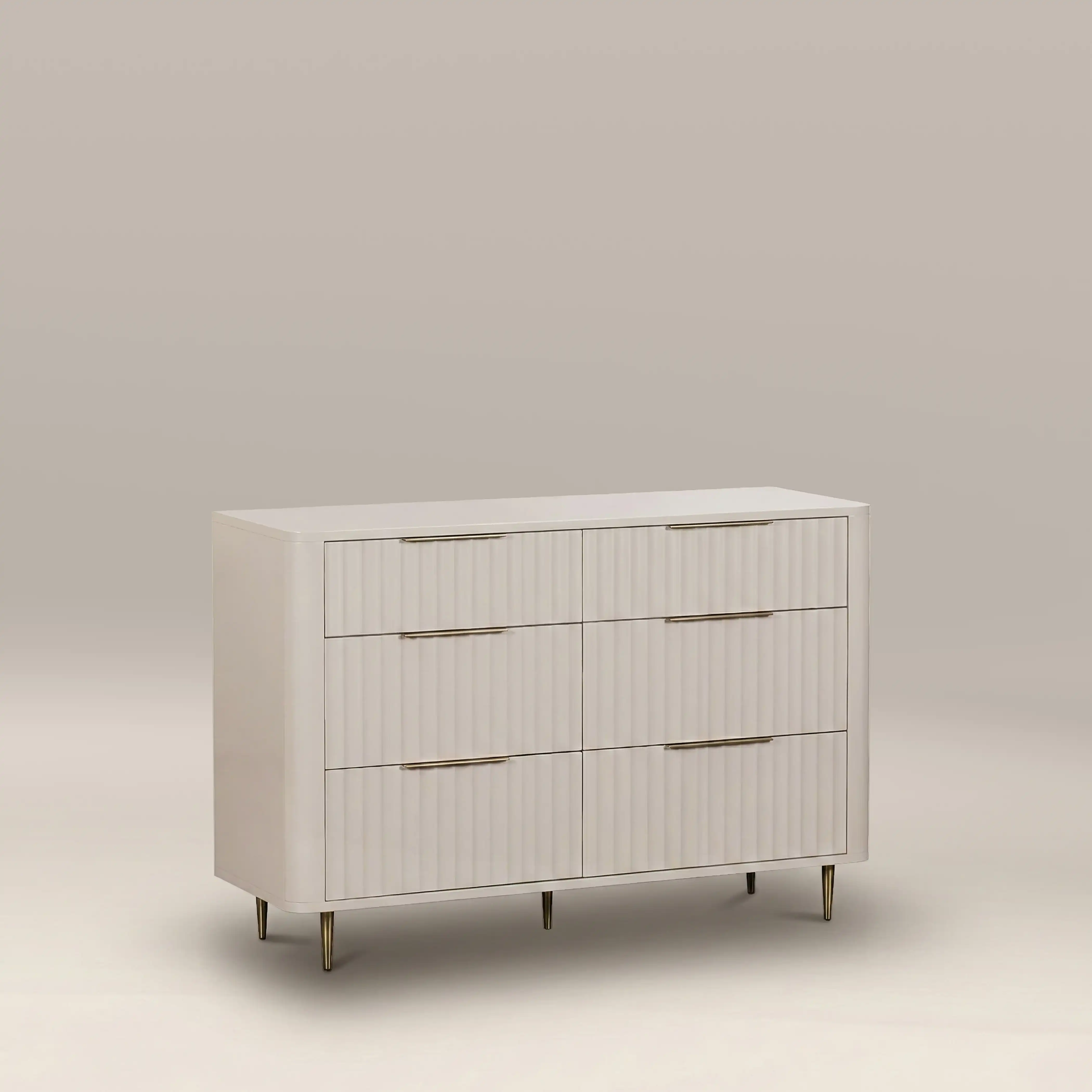 Suvi 6 Drawer Chest of Drawers | Ivory - Image 2