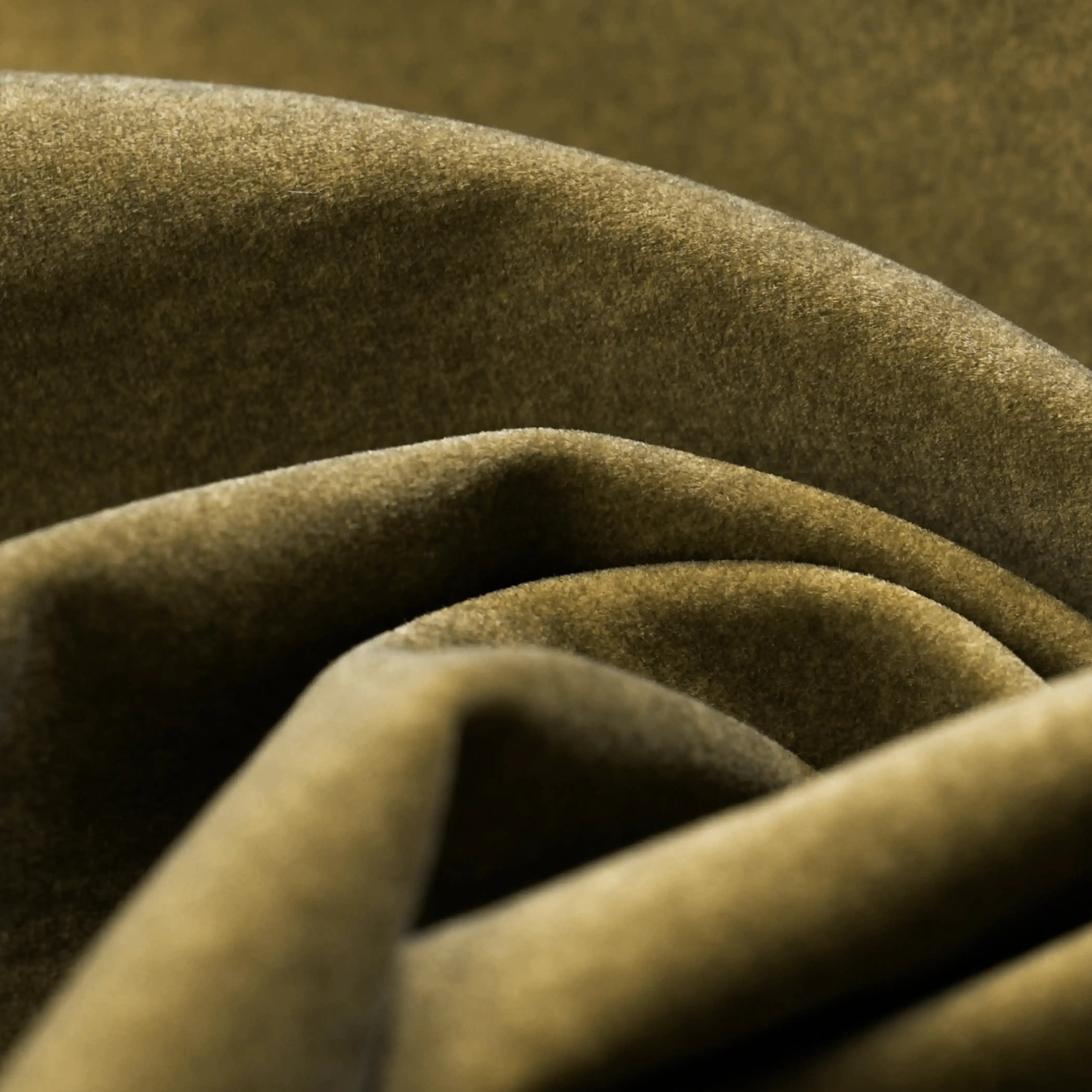 Talie Accent Chair | Moss Green Sustainable Mohair Velvet & Walnut - Image 4