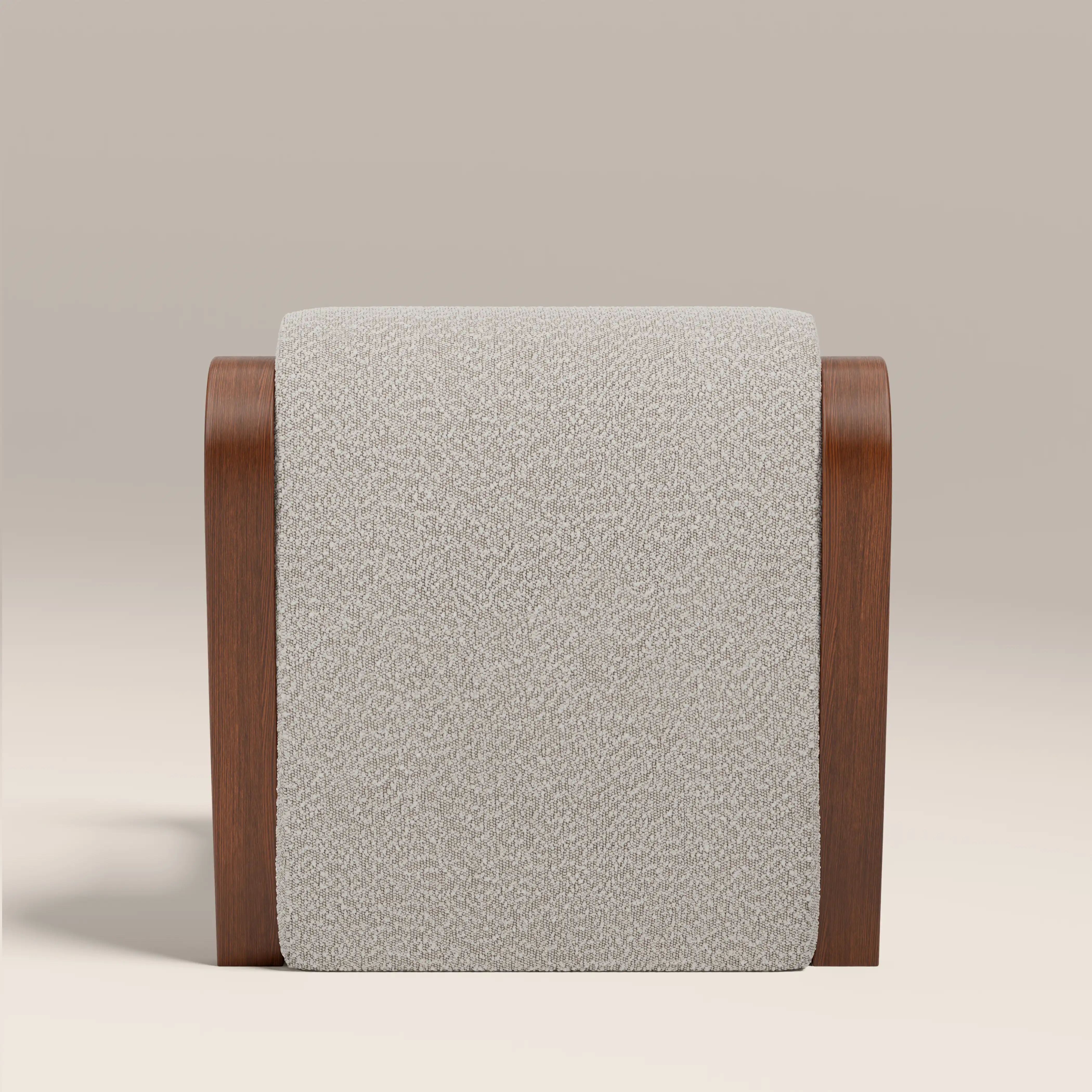 Talie Accent Chair | Speckled Stone Sustainable Boucle & Walnut - Image 7