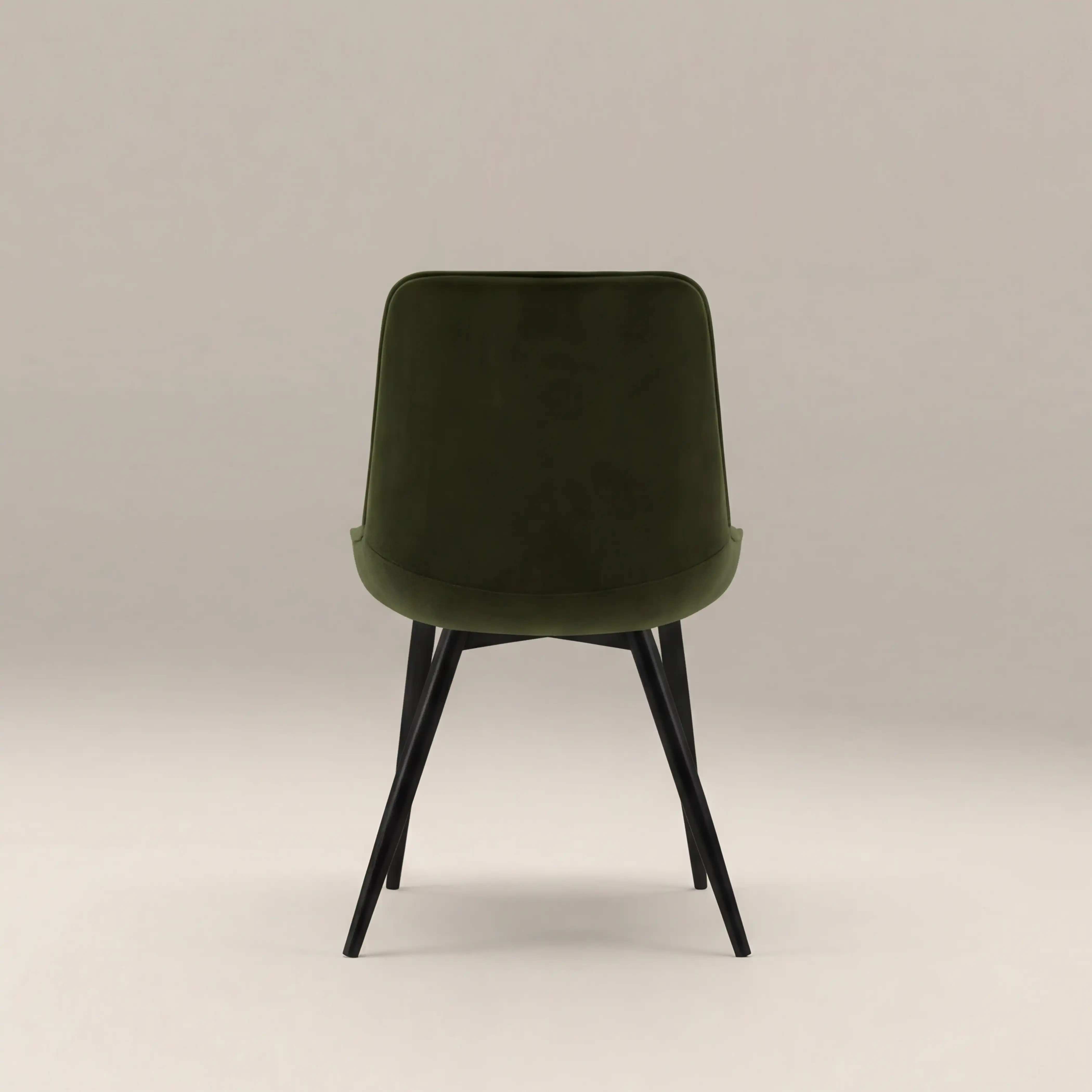 Taylor Dining Chair | Olive Green Sustainable Velvet - Image 5